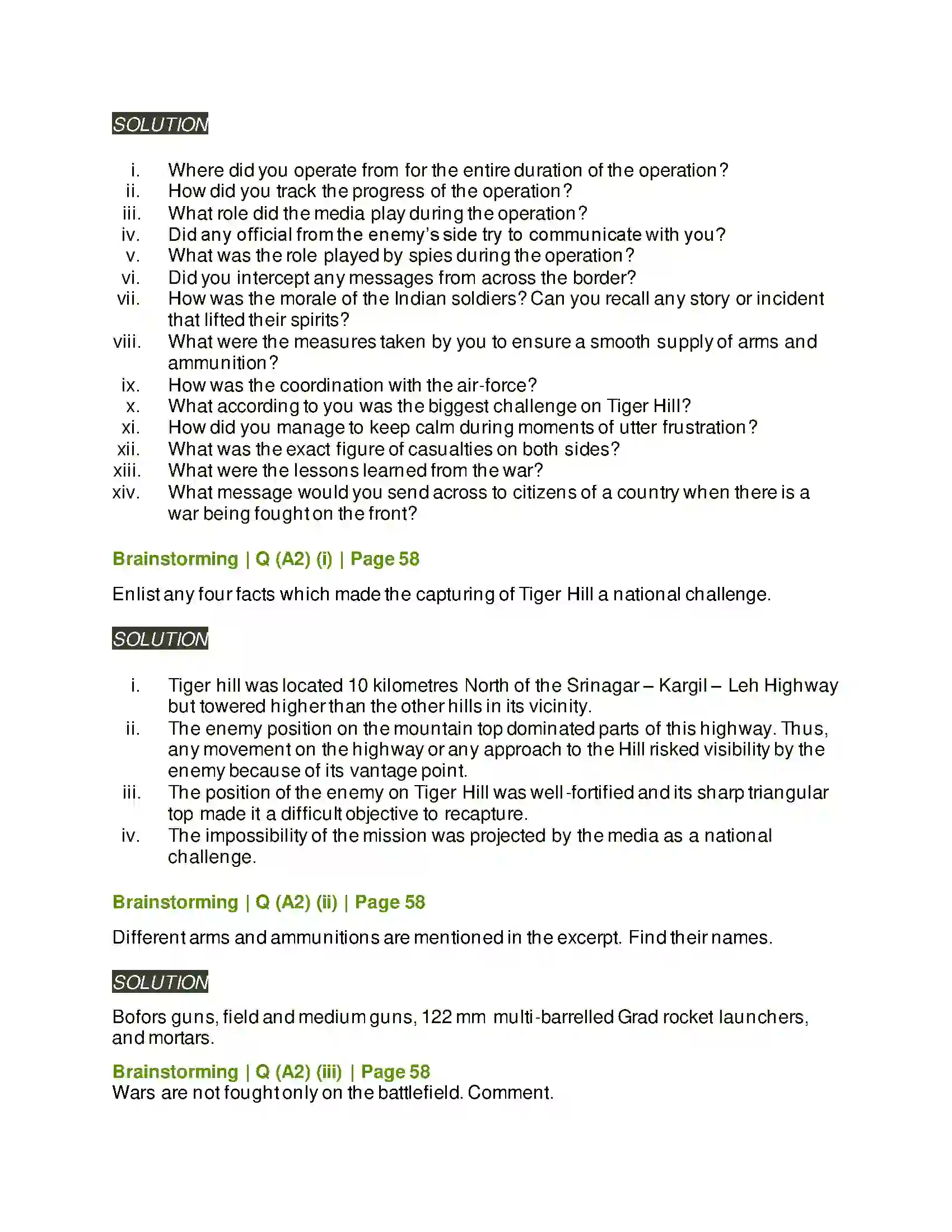 Maharashtra Board Class 11th English 1.6 Tiger Hills Solution 4