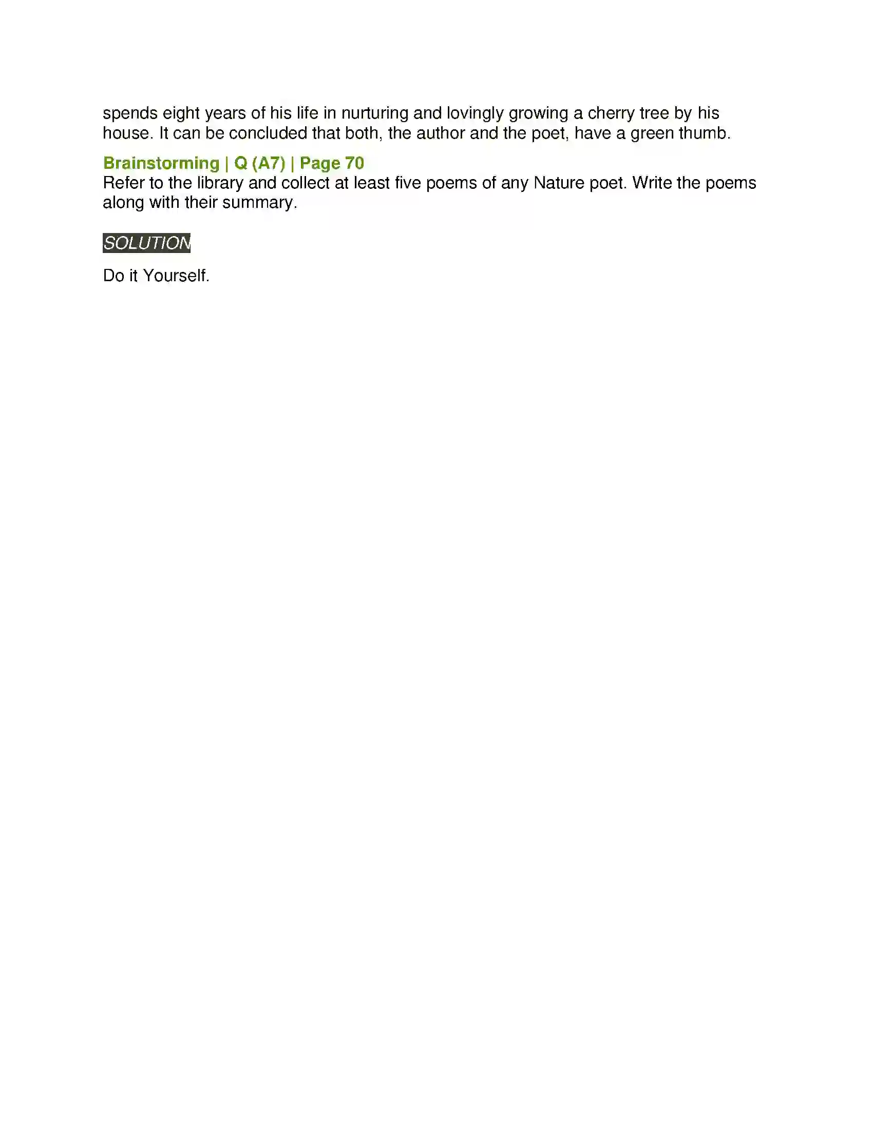 Maharashtra Board Class 11th English 2.1 Cherry Tree Solution 13