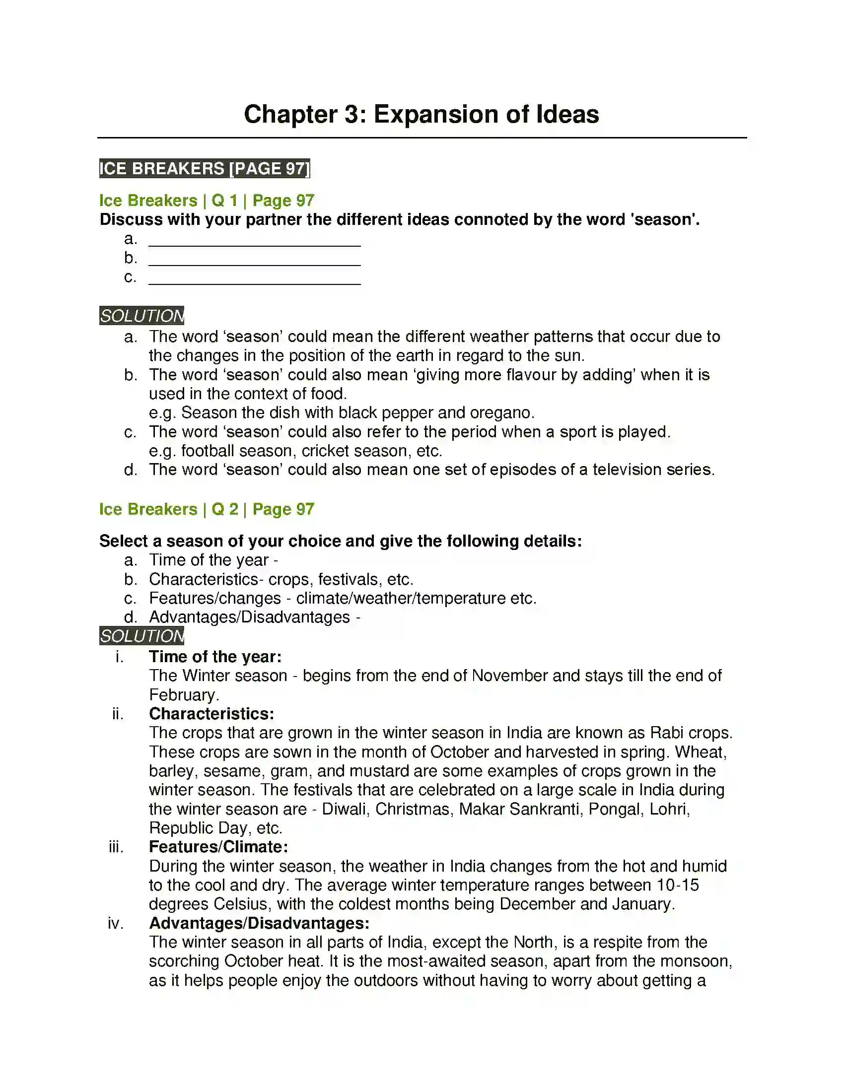 Maharashtra Board Class 11th English 3.1 Expansion of Ideas Solution 1