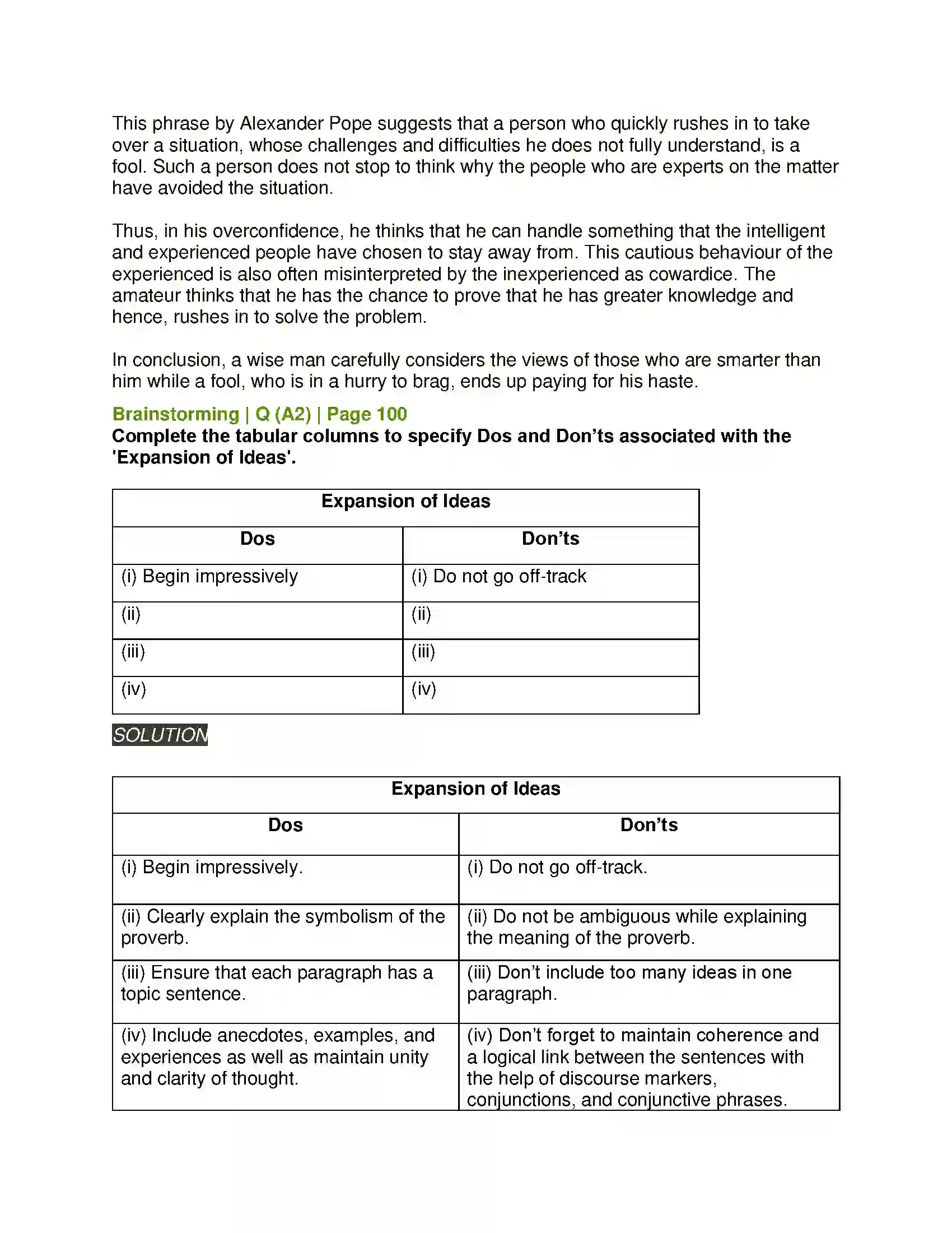 Maharashtra Board Class 11th English 3.1 Expansion of Ideas Solution 6