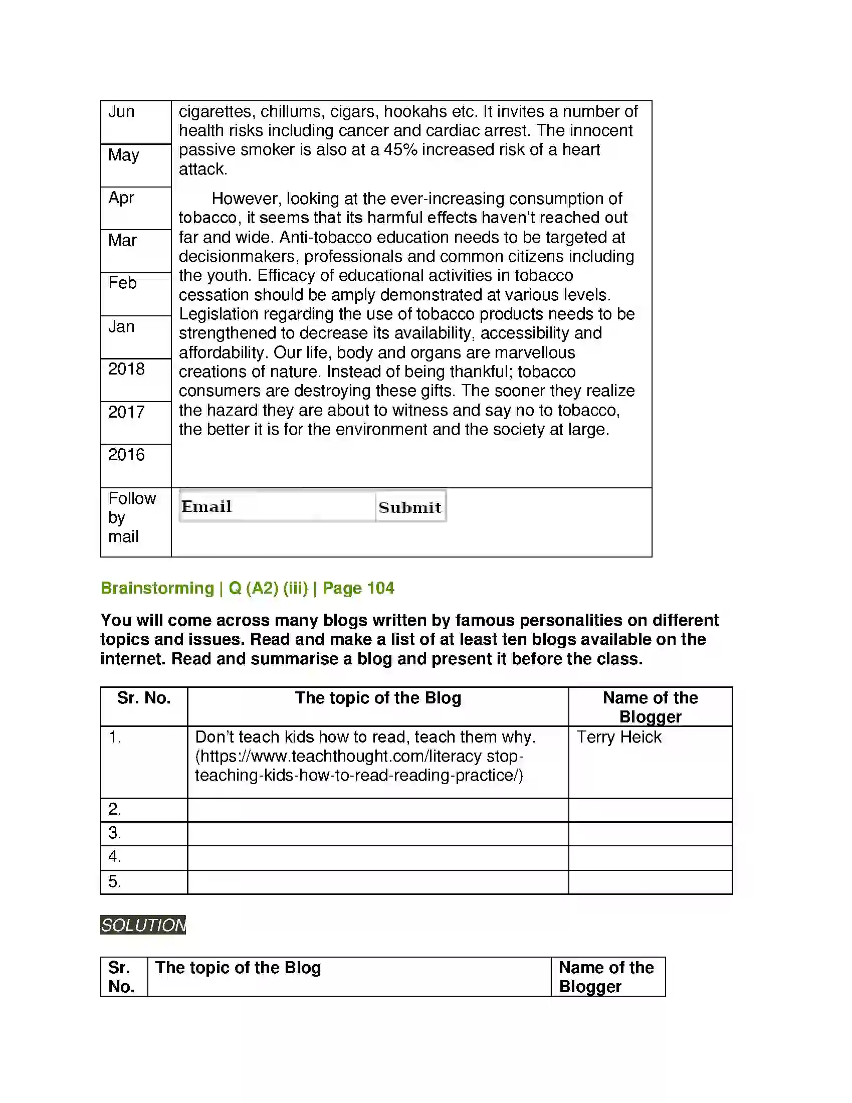 Maharashtra Board Class 11th English 3.2 Blog Writing Solution 7