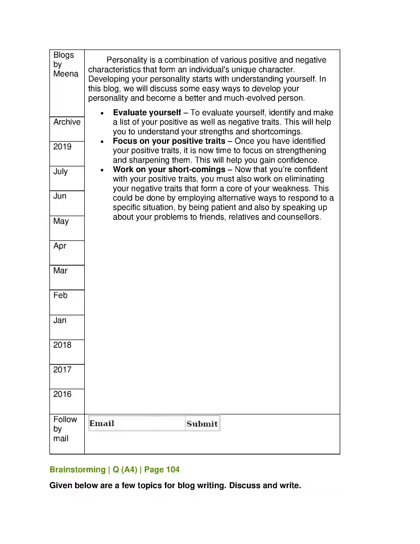 Maharashtra Board Class 11th English 3.2 Blog Writing Solution 9