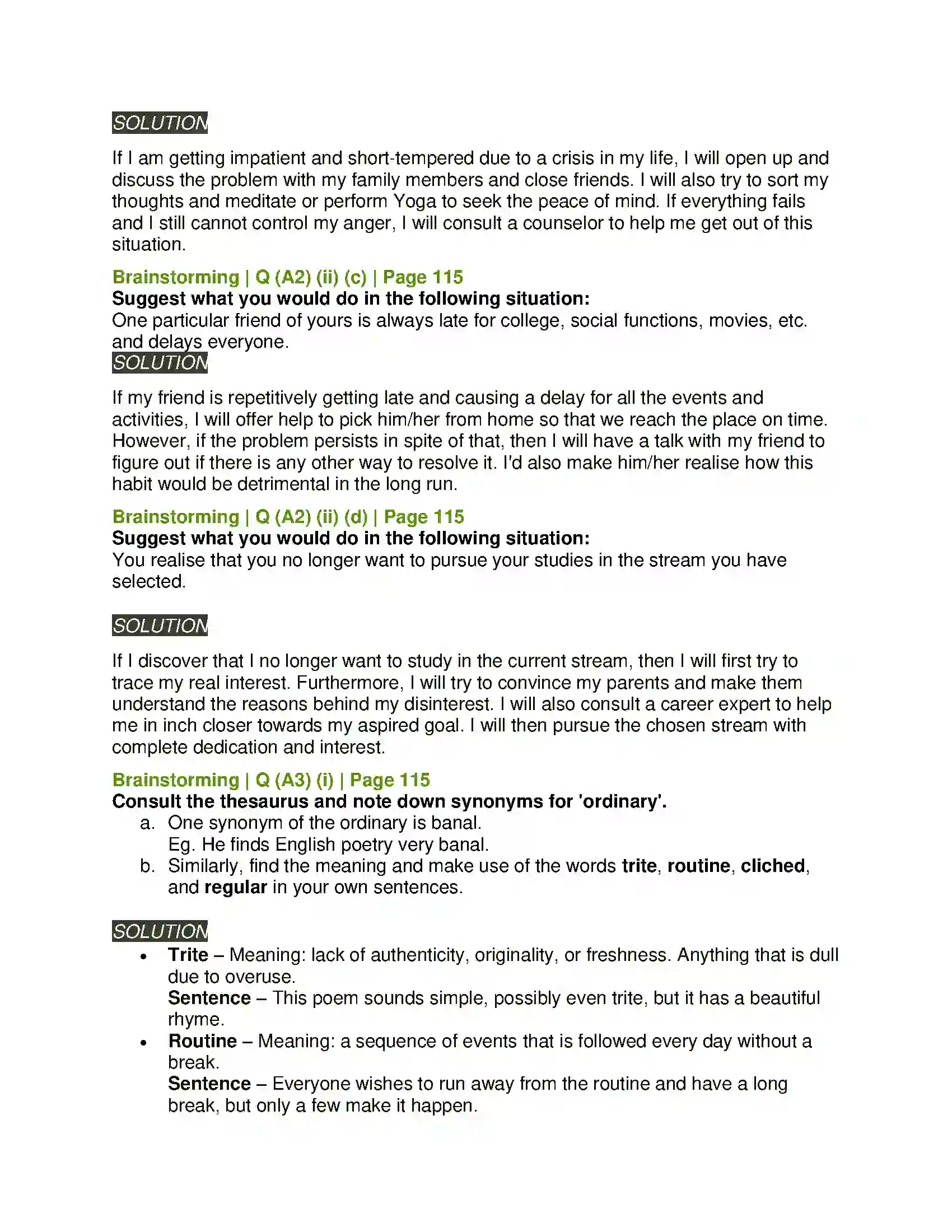 Maharashtra Board Class 11th English 3.4 Interview Solution 4