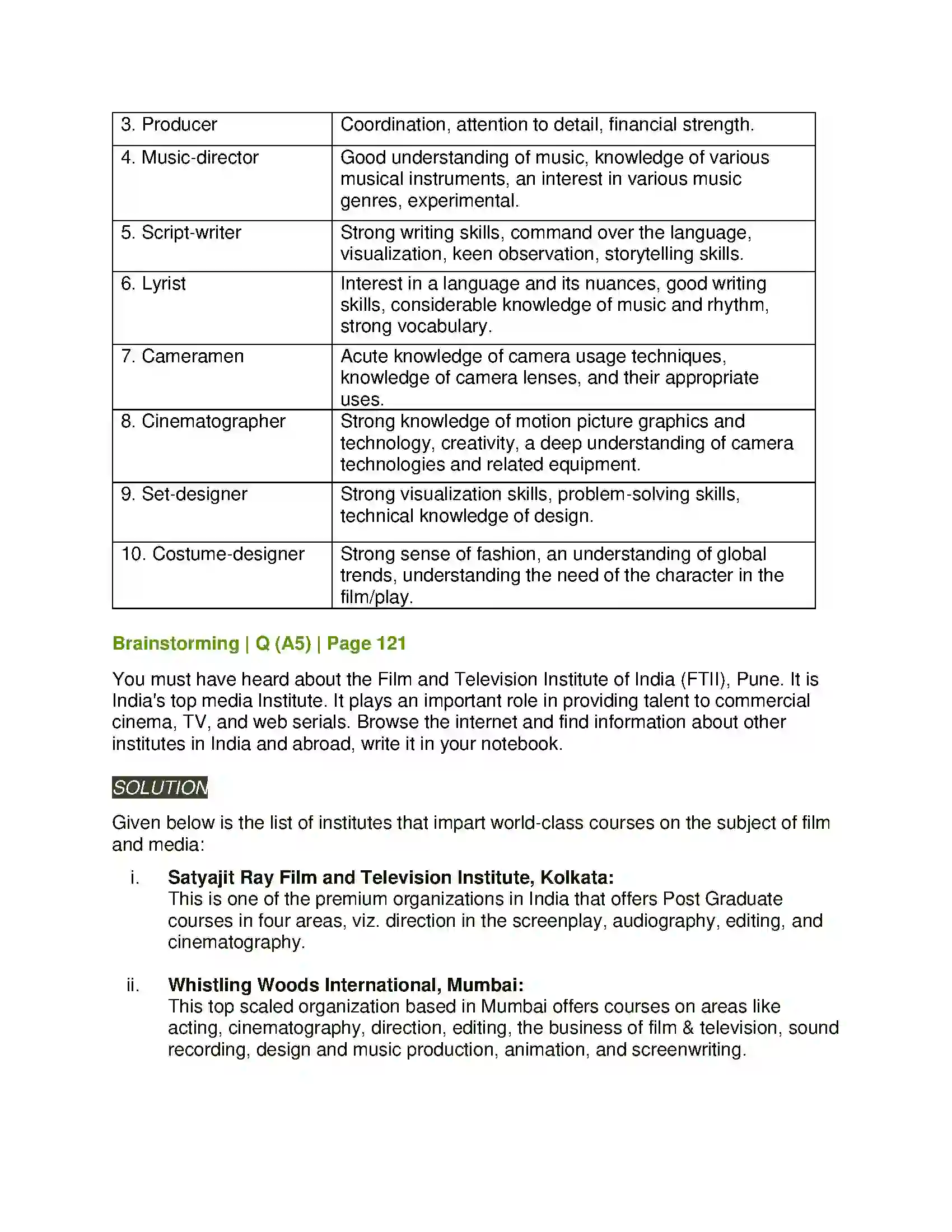 Maharashtra Board Class 11th English 3.5 Film Review Solution 8