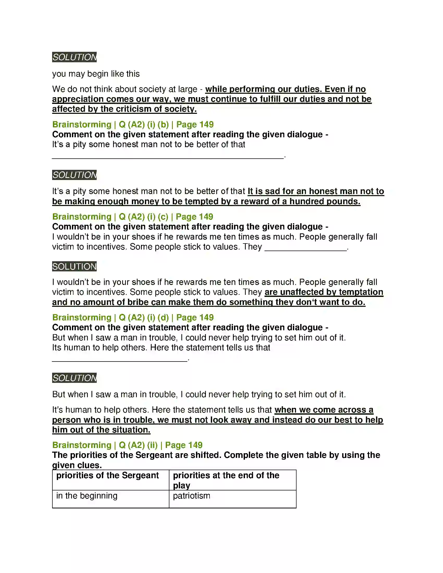Maharashtra Board Class 11th English 4.2 The Rising of the Moon Solution 2