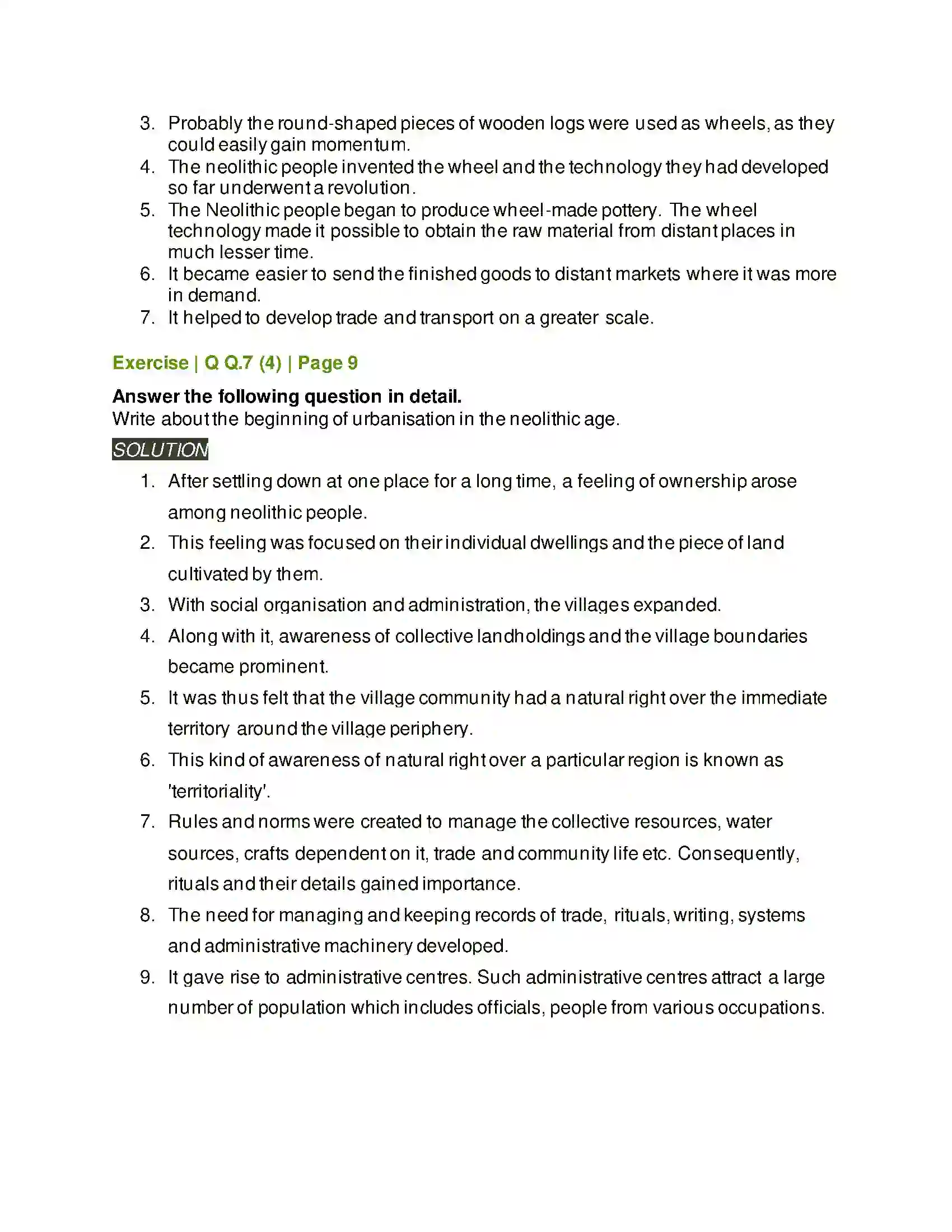 Maharashtra Board Class 11th History First Farmers Solution 10