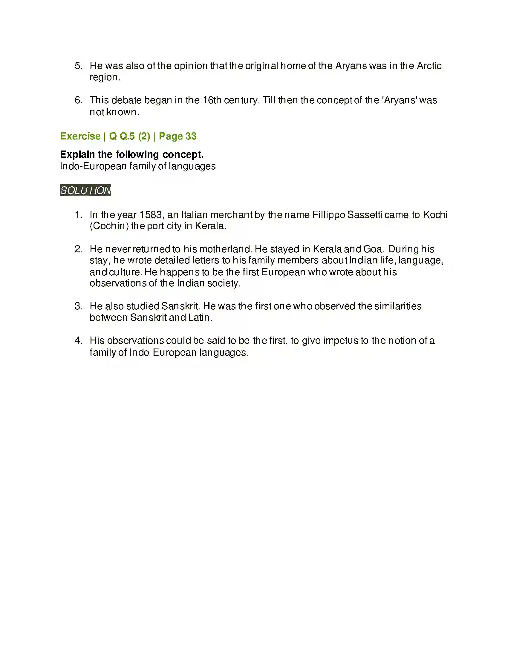 Maharashtra Board Class 11th History Vedic Period Solution 5