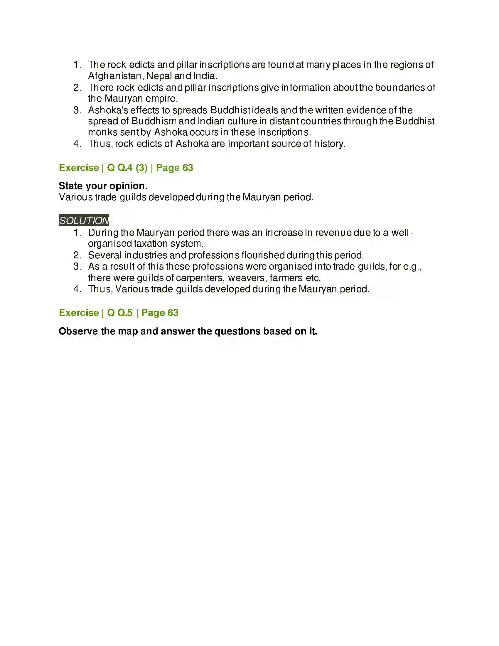 Maharashtra Board Class 11th History India during Mauryan period Solution 4