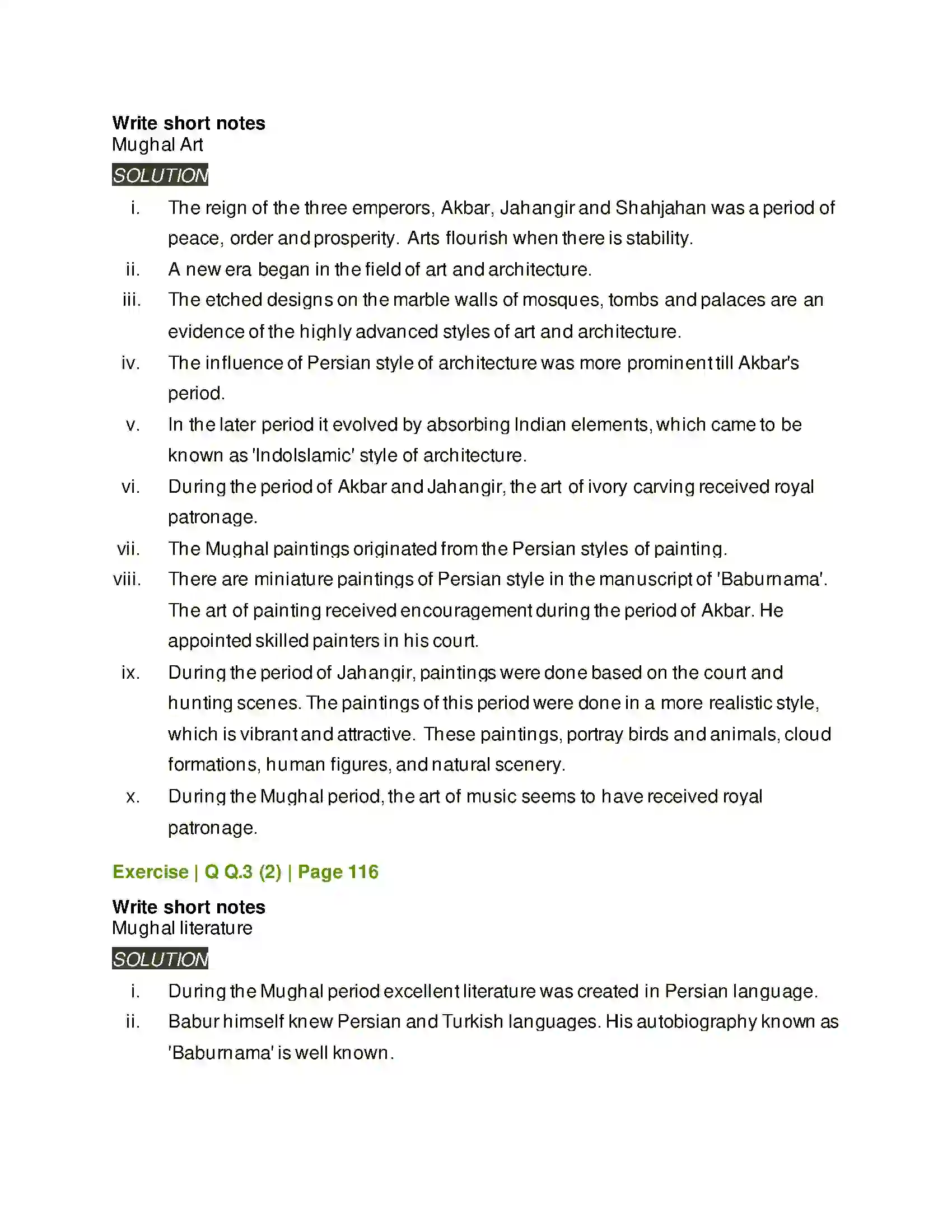 Maharashtra Board Class 11th History India During Mughal period Solution 4