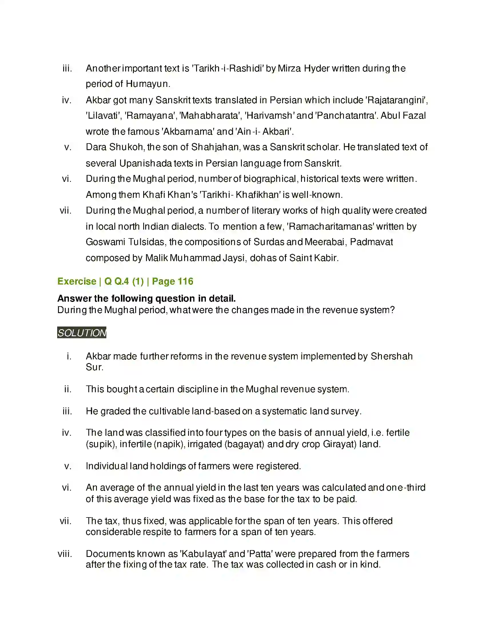 Maharashtra Board Class 11th History India During Mughal period Solution 5