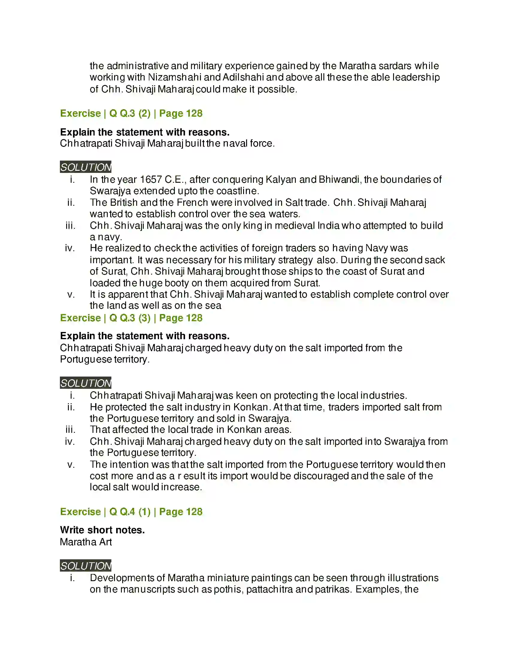 Maharashtra Board Class 11th History Swarajya to Empire (Maratha Period) Solution 4