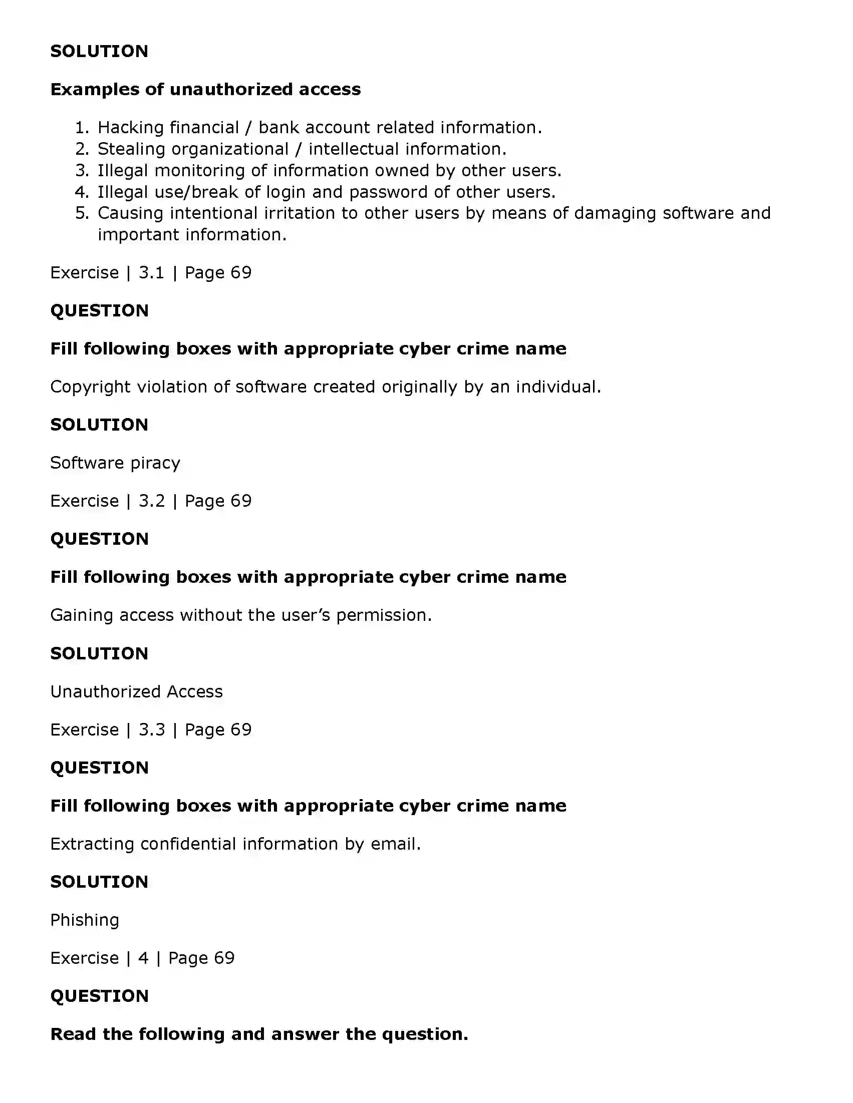 Maharashtra Board Class 11th Information Technology (IT) Cyber Law Solution 3