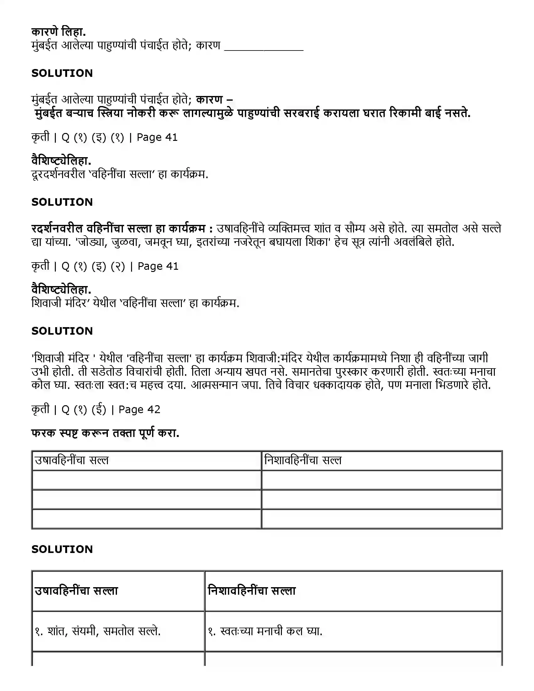 Maharashtra Board Class 11th Marathi 2.9 वहिनींचा ‘सुसाट’ सल्ला Solution 2