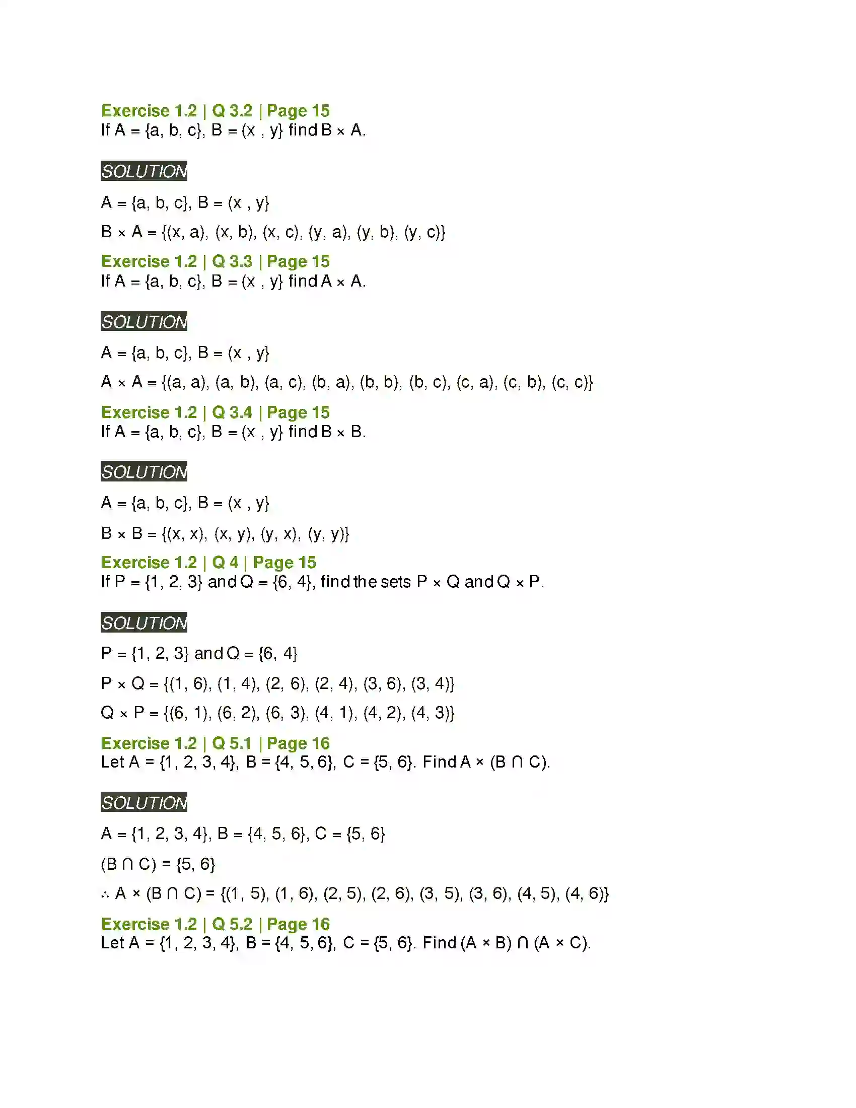 Maharashtra Board Class 11th Mathematics & Statistics - 1 Sets and Relations Solution 15