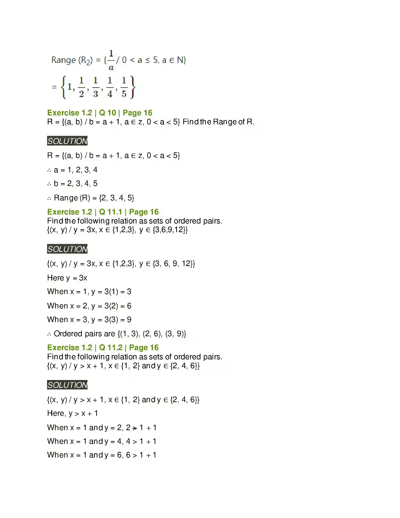Maharashtra Board Class 11th Mathematics & Statistics - 1 Sets and Relations Solution 20