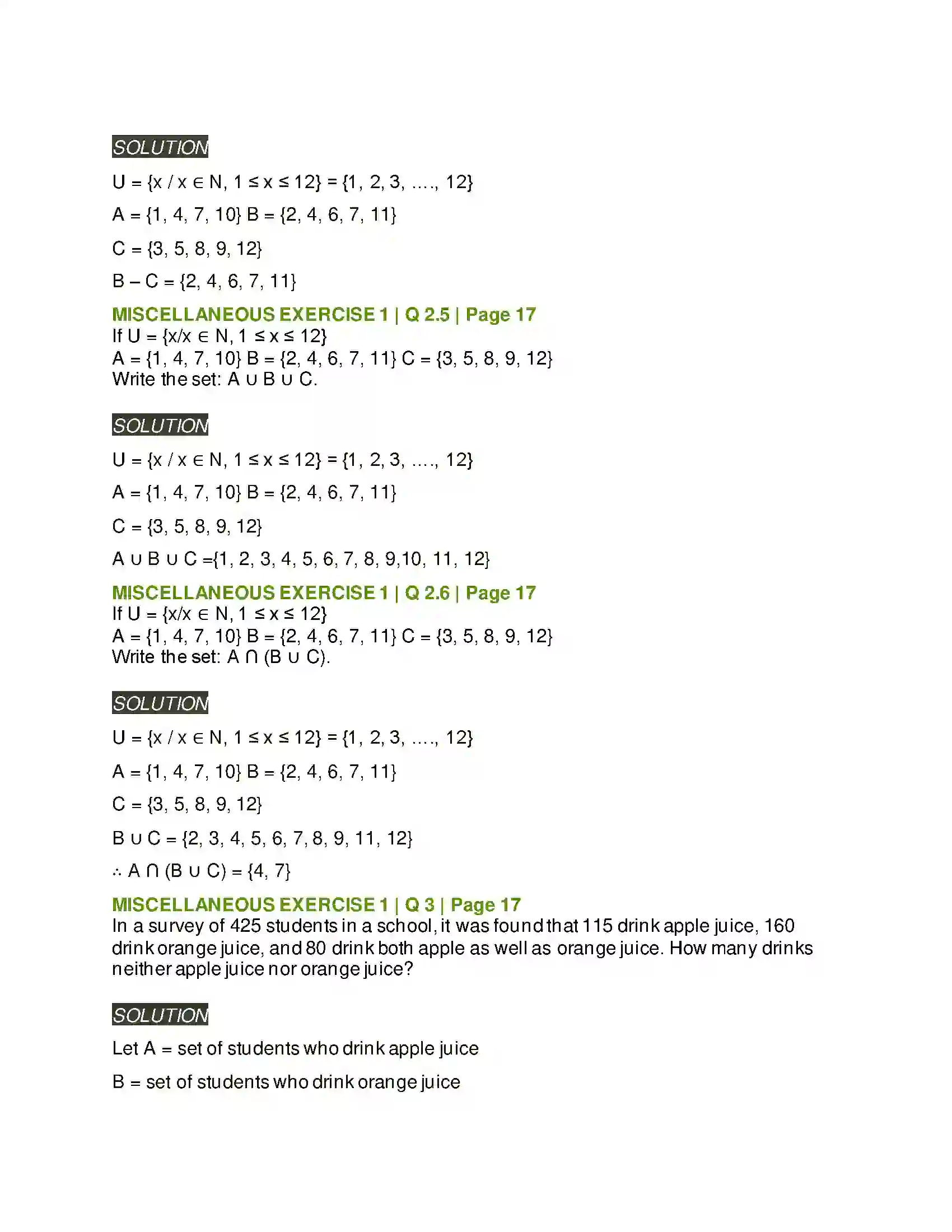 Maharashtra Board Class 11th Mathematics & Statistics - 1 Sets and Relations Solution 23