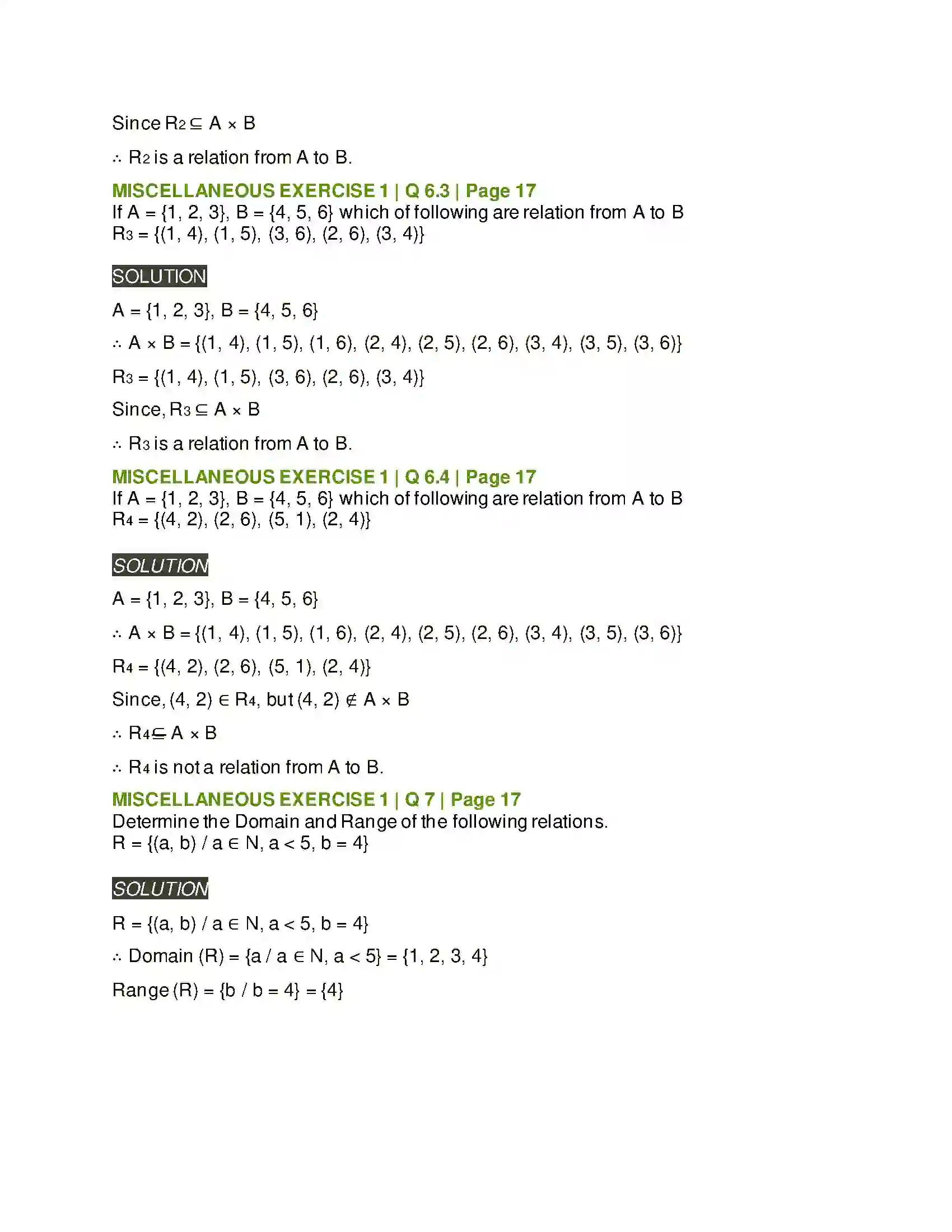 Maharashtra Board Class 11th Mathematics & Statistics - 1 Sets and Relations Solution 26