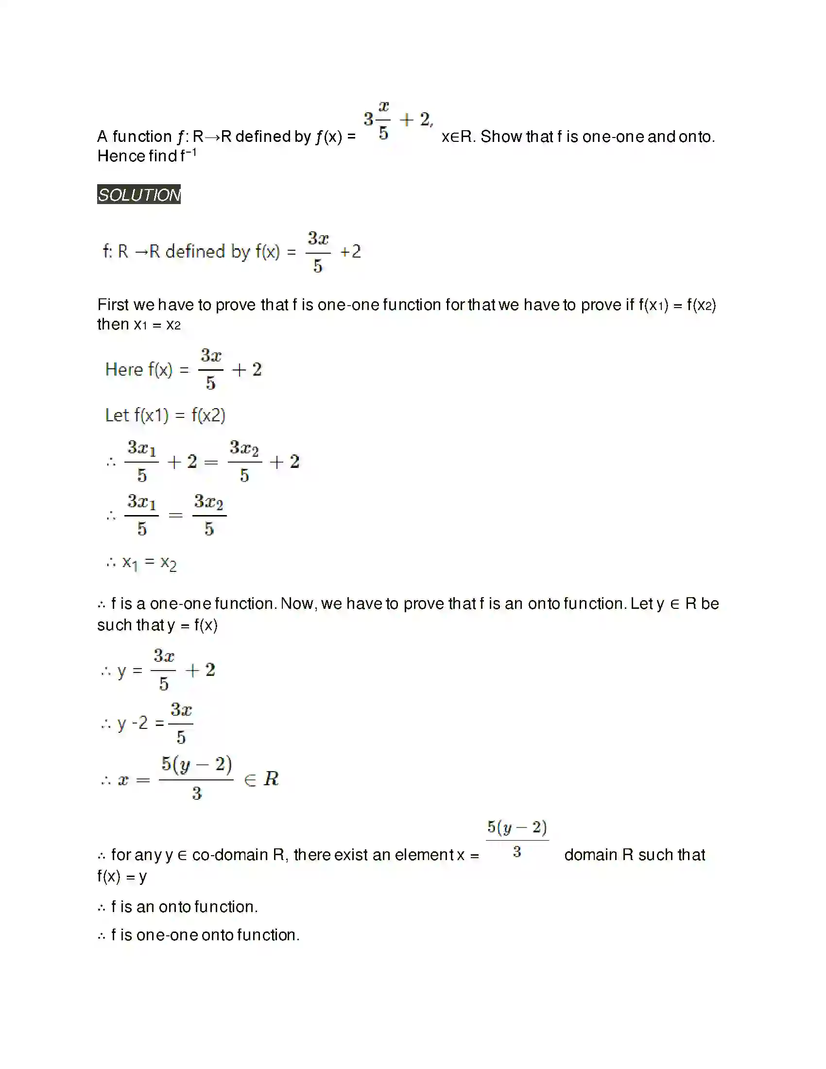 Maharashtra Board Class 11th Mathematics & Statistics - 1 Functions Solution 10