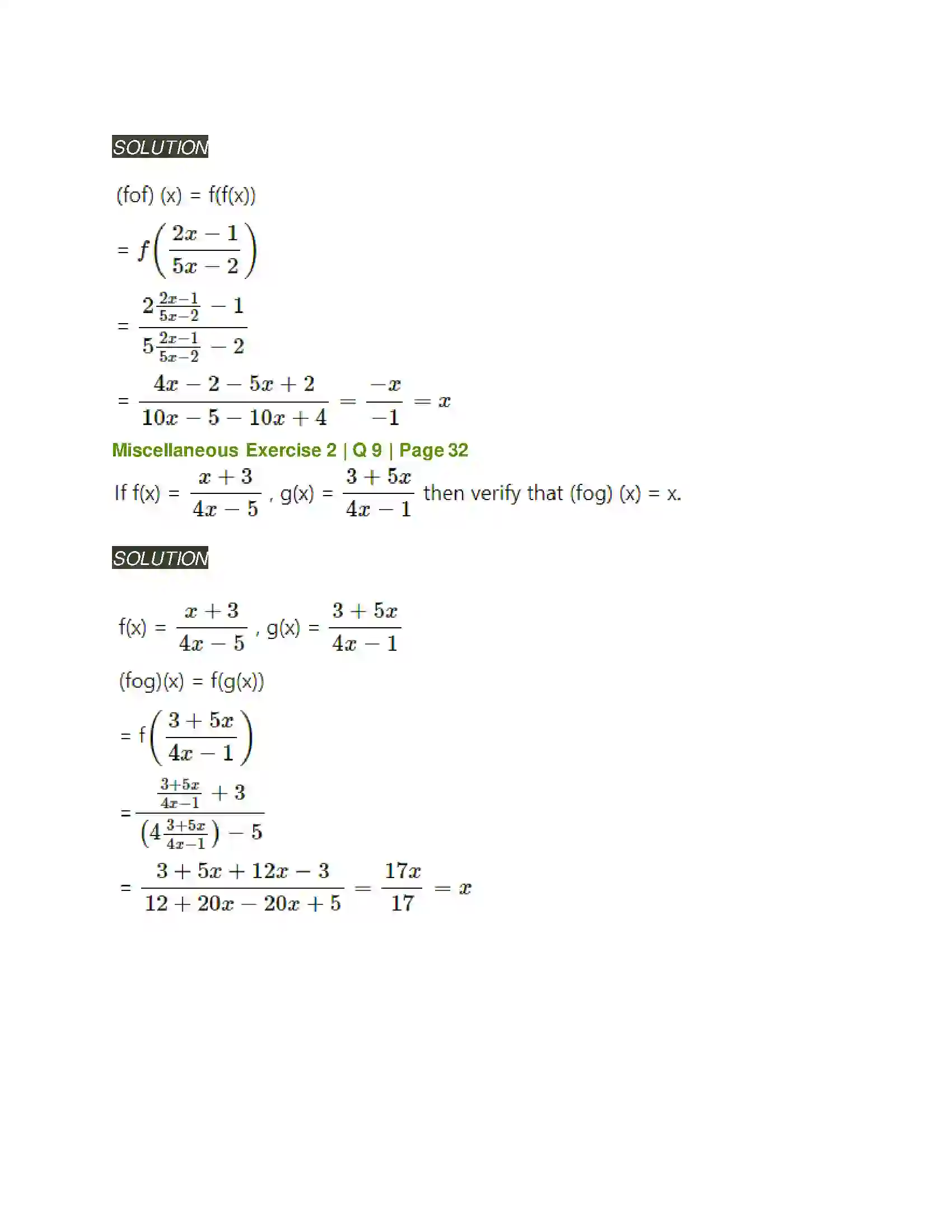 Maharashtra Board Class 11th Mathematics & Statistics - 1 Functions Solution 13