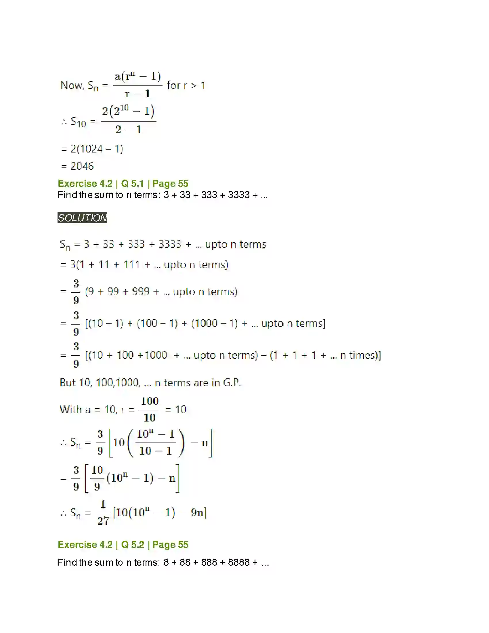 Maharashtra Board Class 11th Mathematics & Statistics - 1 Sequences and Series Solution 18