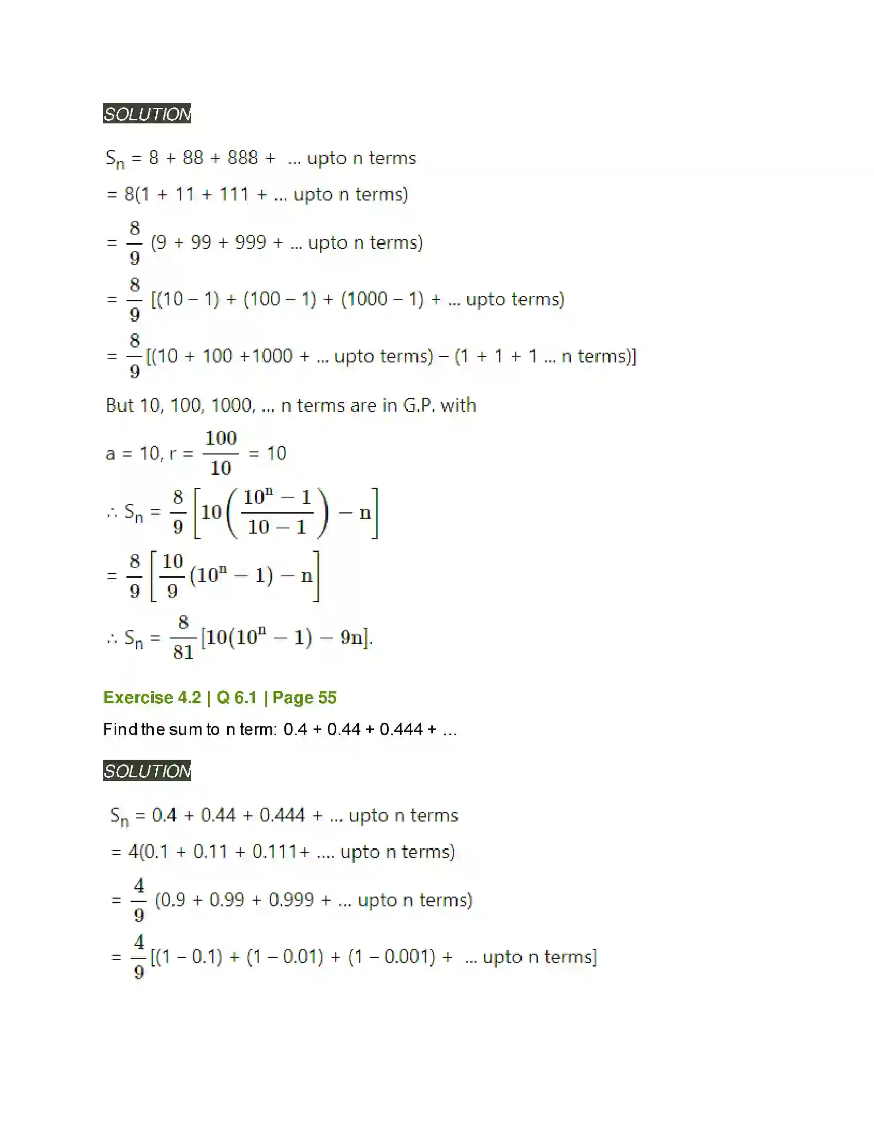 Maharashtra Board Class 11th Mathematics & Statistics - 1 Sequences and Series Solution 19