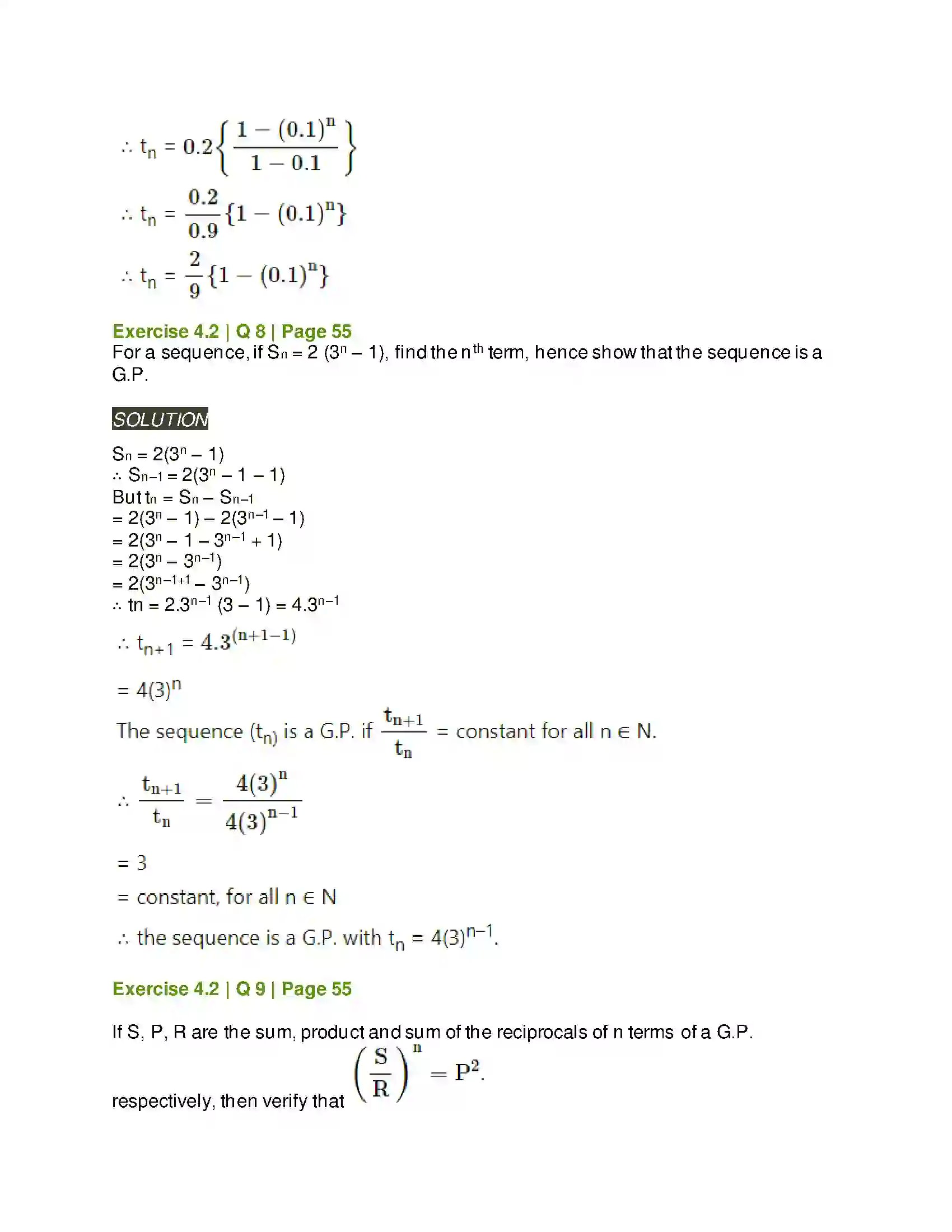 Maharashtra Board Class 11th Mathematics & Statistics - 1 Sequences and Series Solution 22