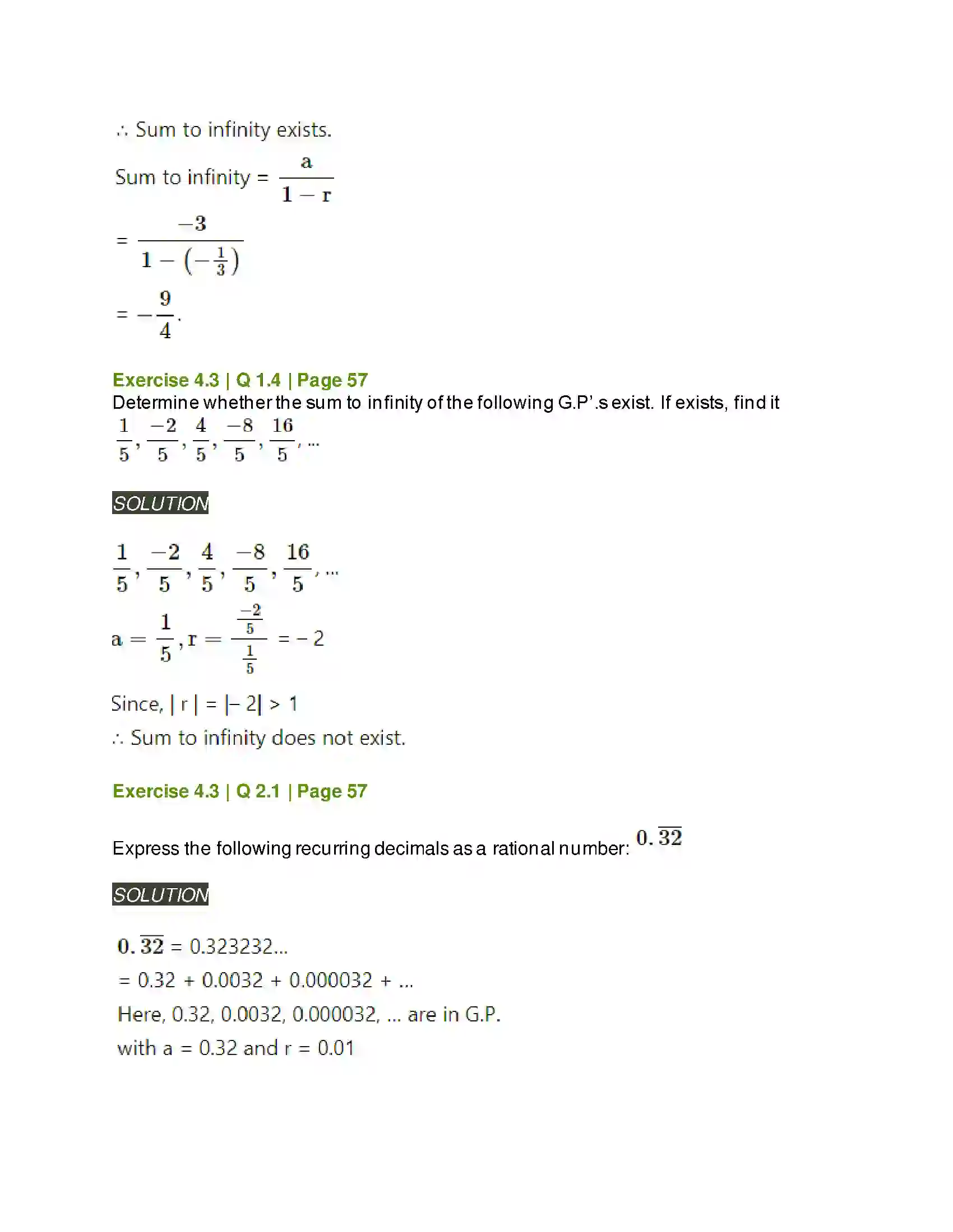 Maharashtra Board Class 11th Mathematics & Statistics - 1 Sequences and Series Solution 27
