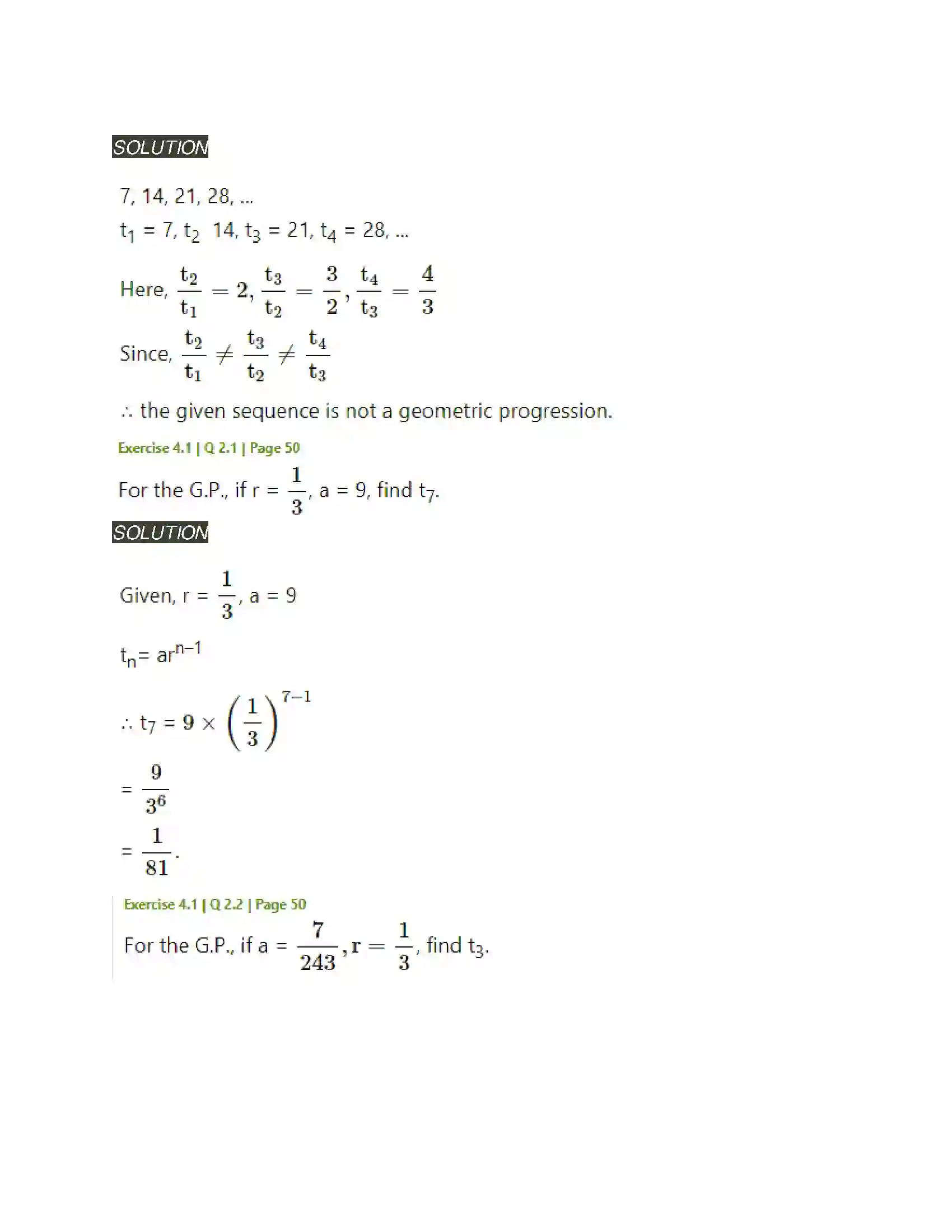 Maharashtra Board Class 11th Mathematics & Statistics - 1 Sequences and Series Solution 3