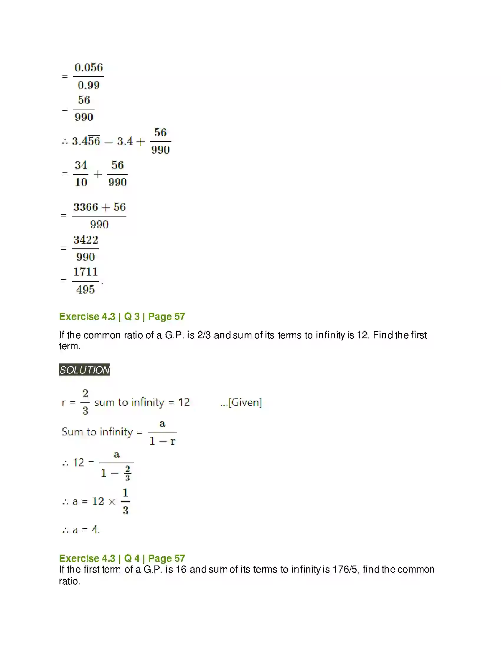 Maharashtra Board Class 11th Mathematics & Statistics - 1 Sequences and Series Solution 32