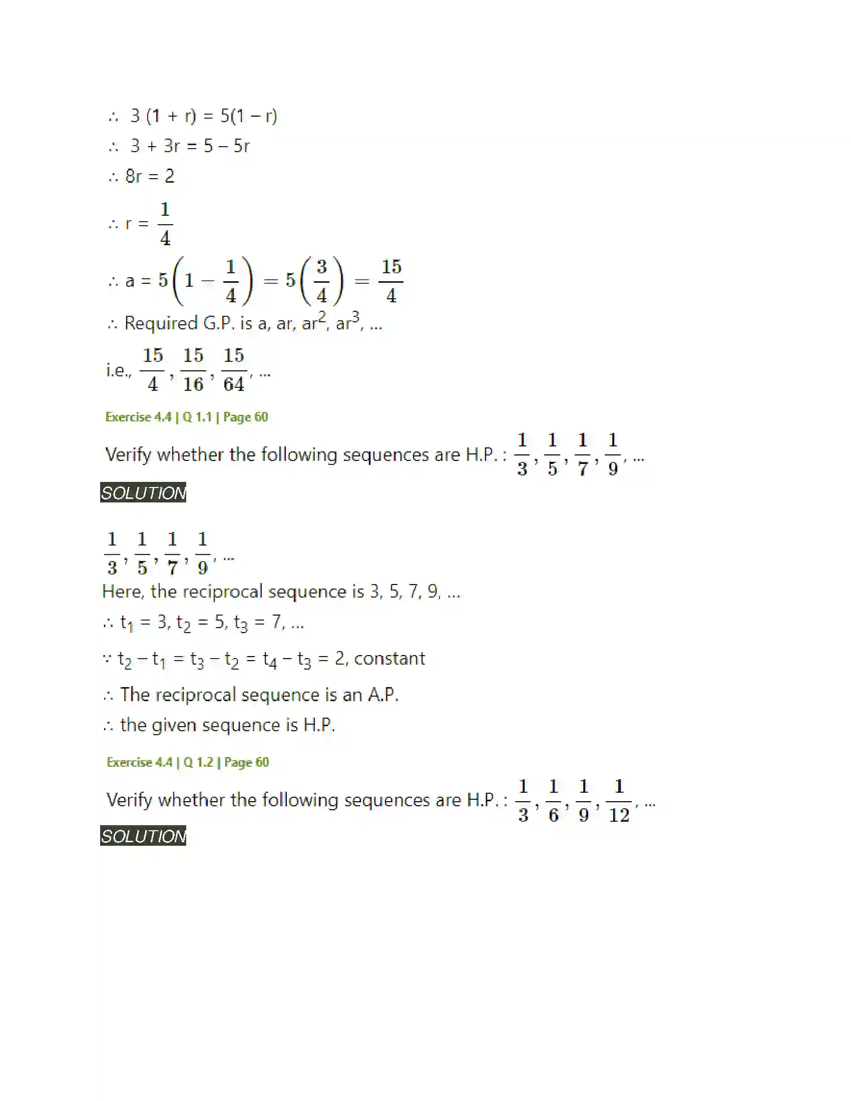 Maharashtra Board Class 11th Mathematics & Statistics - 1 Sequences and Series Solution 34