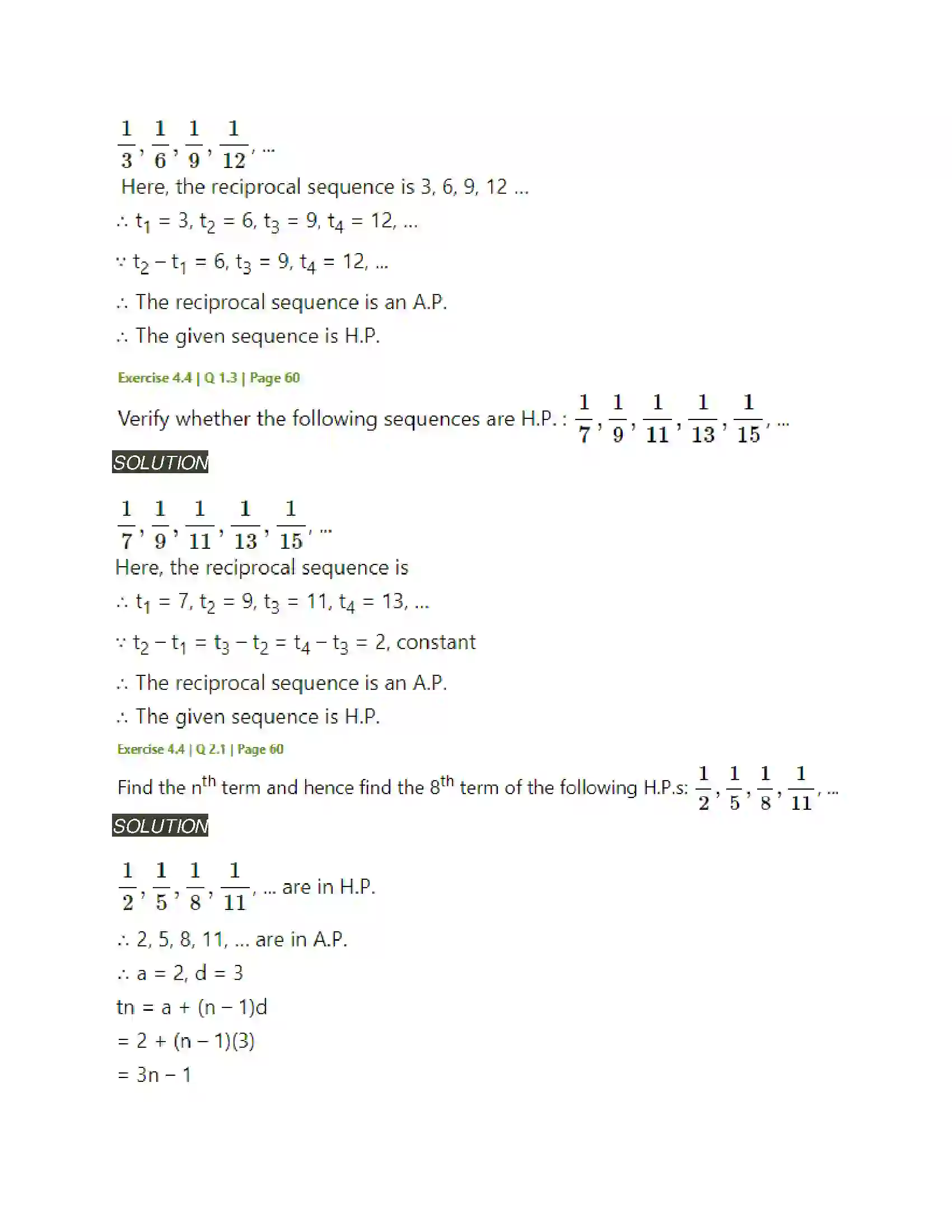 Maharashtra Board Class 11th Mathematics & Statistics - 1 Sequences and Series Solution 35