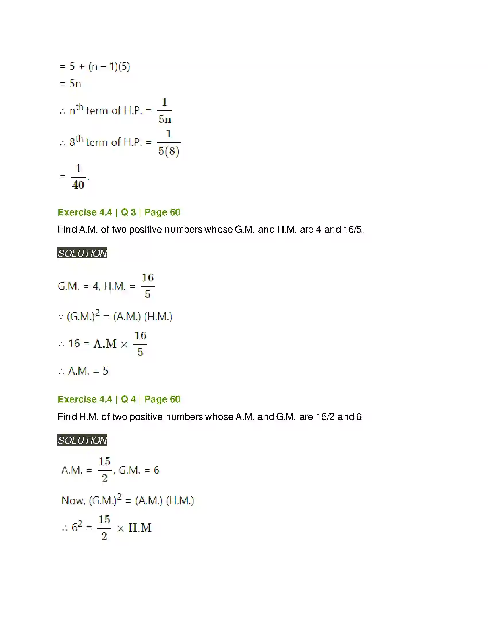 Maharashtra Board Class 11th Mathematics & Statistics - 1 Sequences and Series Solution 37