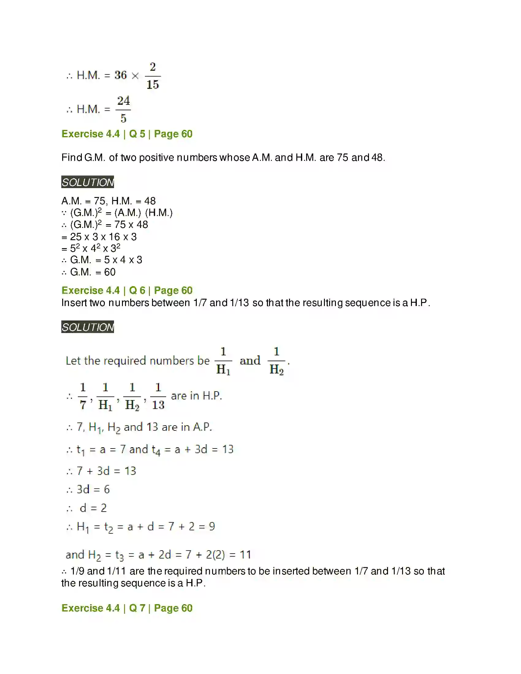 Maharashtra Board Class 11th Mathematics & Statistics - 1 Sequences and Series Solution 38