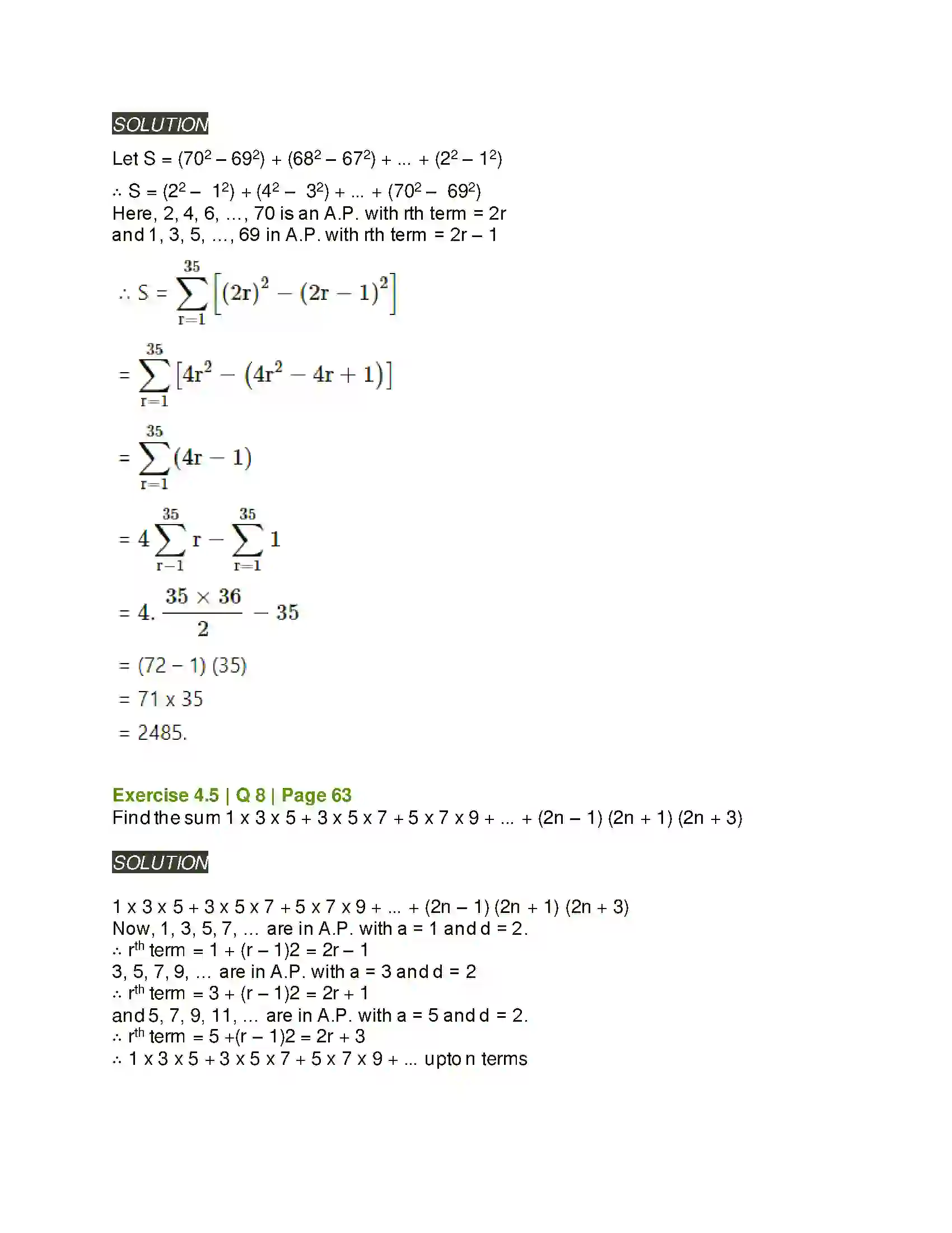 Maharashtra Board Class 11th Mathematics & Statistics - 1 Sequences and Series Solution 47
