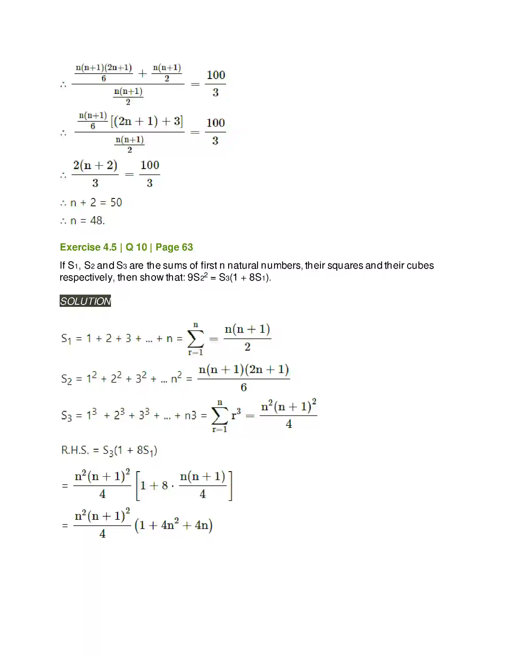 Maharashtra Board Class 11th Mathematics & Statistics - 1 Sequences and Series Solution 49