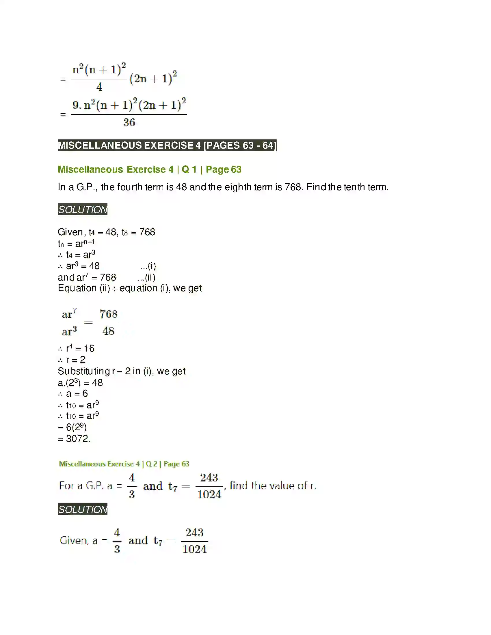 Maharashtra Board Class 11th Mathematics & Statistics - 1 Sequences and Series Solution 50