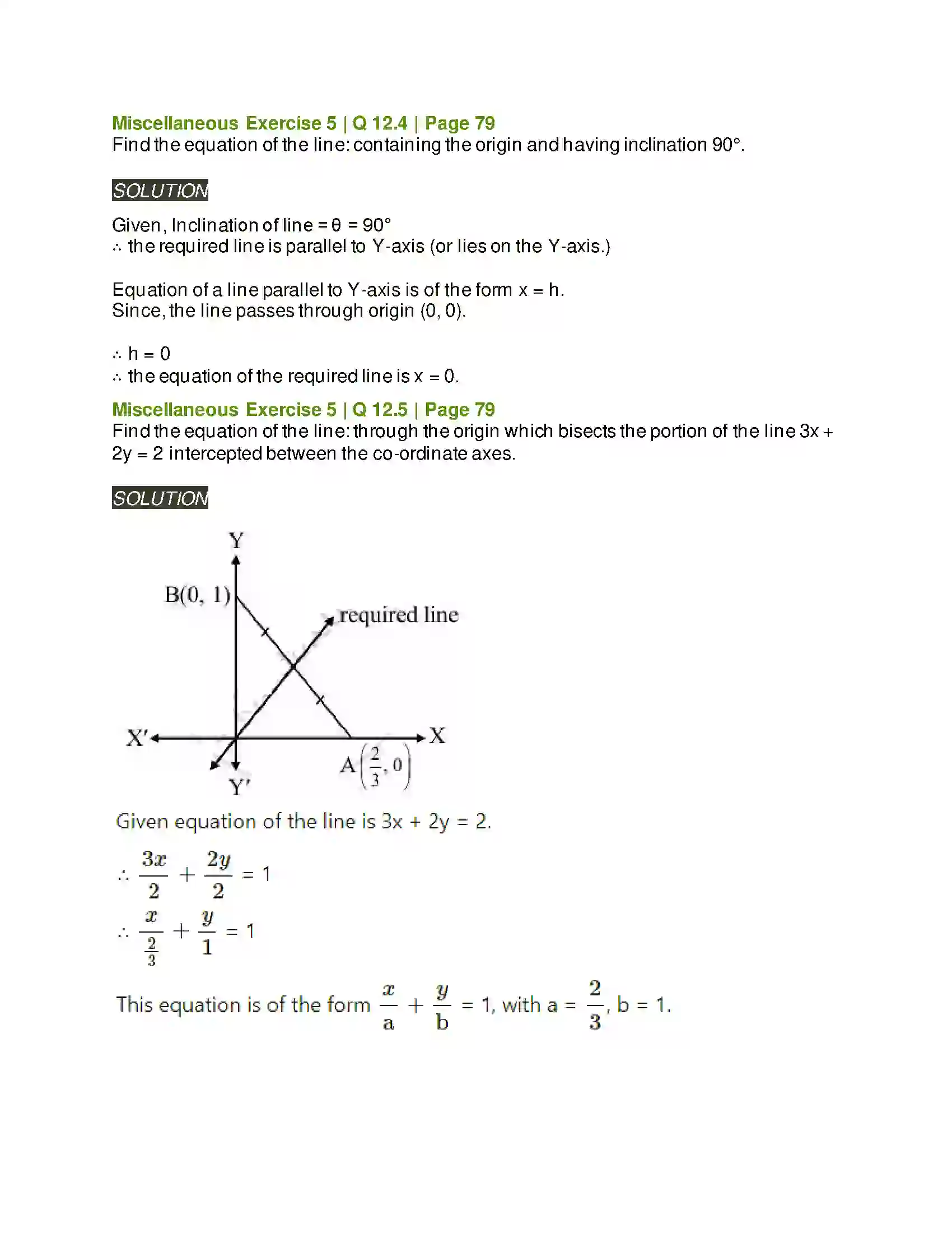 Maharashtra Board Class 11th Mathematics & Statistics - 1 Locus and Straight Line Solution 40