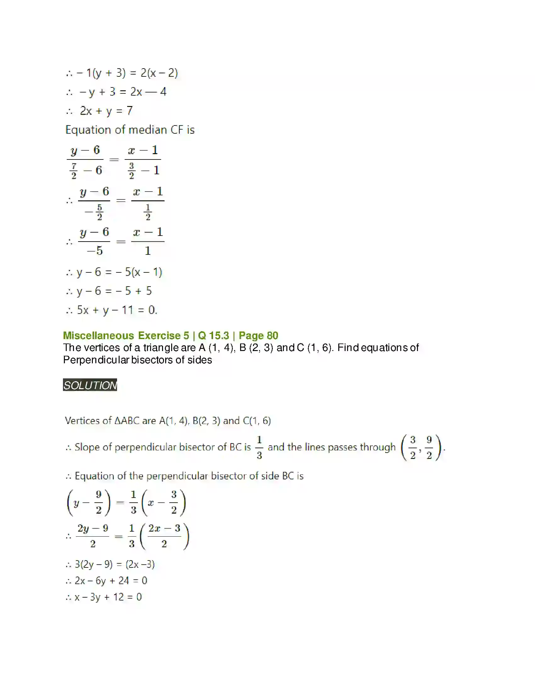 Maharashtra Board Class 11th Mathematics & Statistics - 1 Locus and Straight Line Solution 45