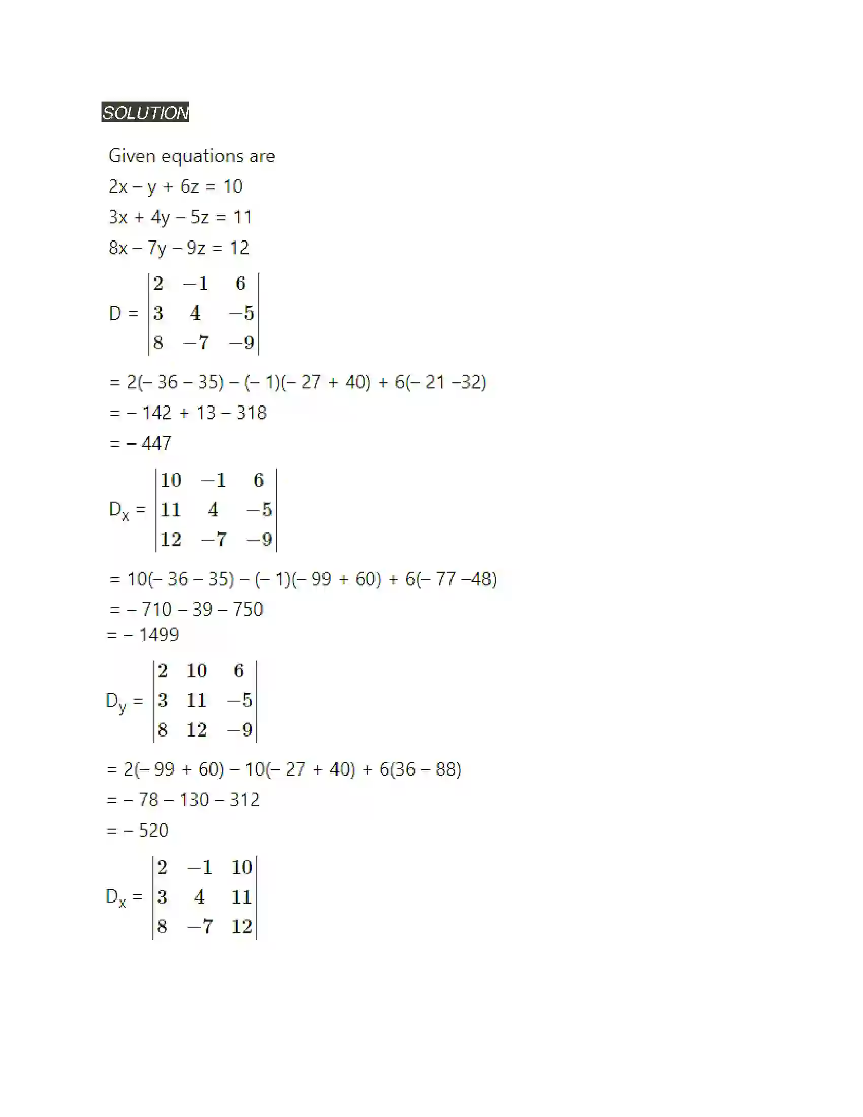 Maharashtra Board Class 11th Mathematics & Statistics - 1 Determinants Solution 21