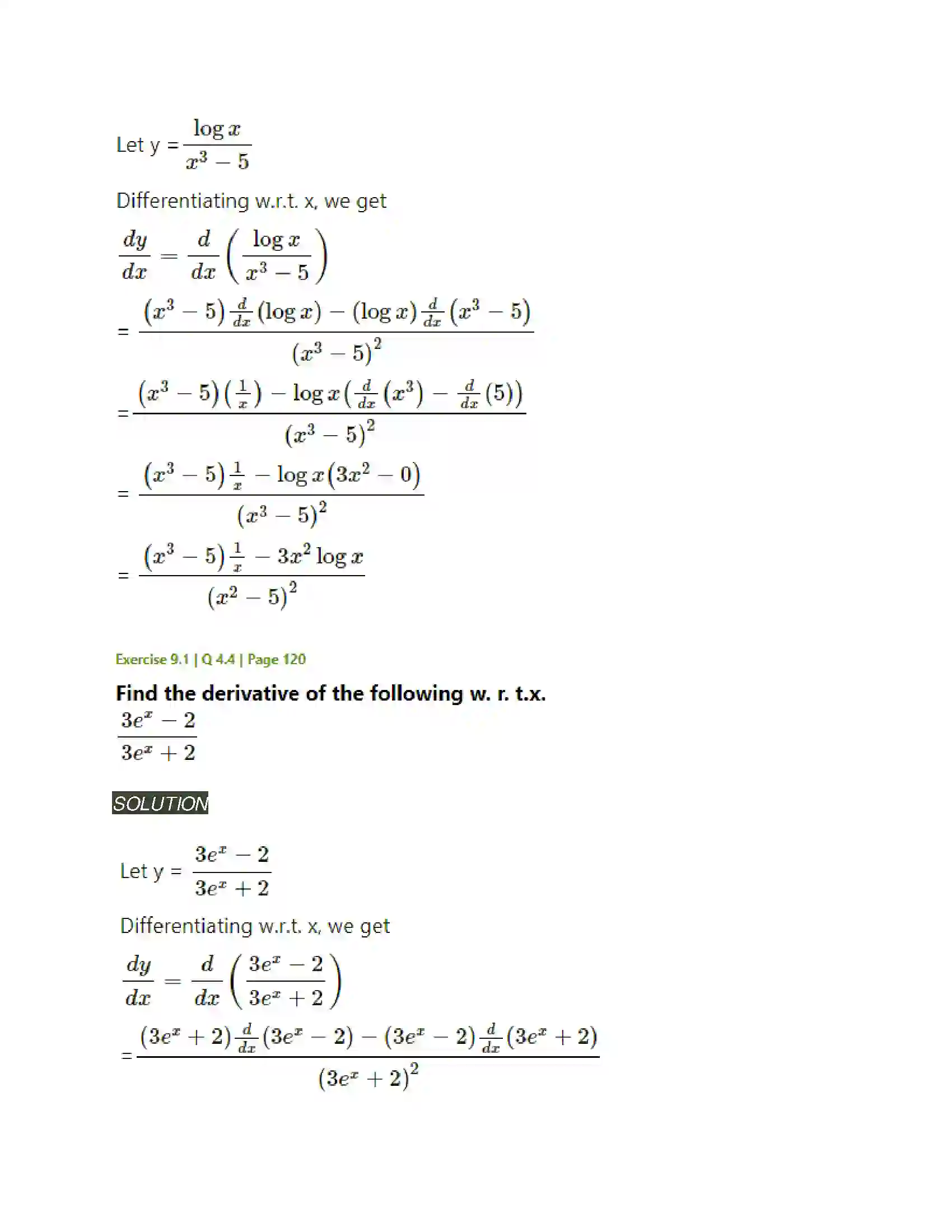 Maharashtra Board Class 11th Mathematics & Statistics - 1 Differentiation Solution 11