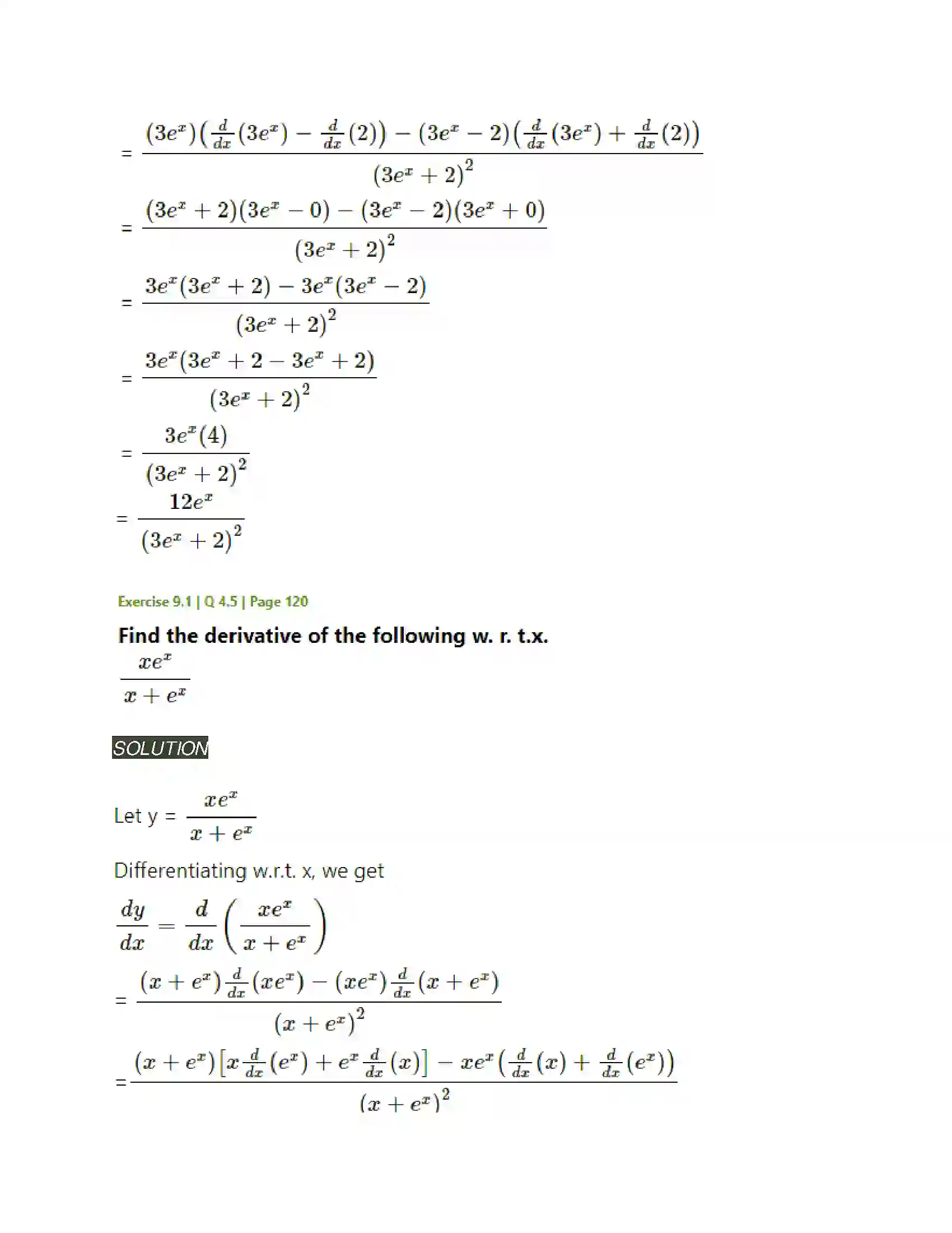 Maharashtra Board Class 11th Mathematics & Statistics - 1 Differentiation Solution 12