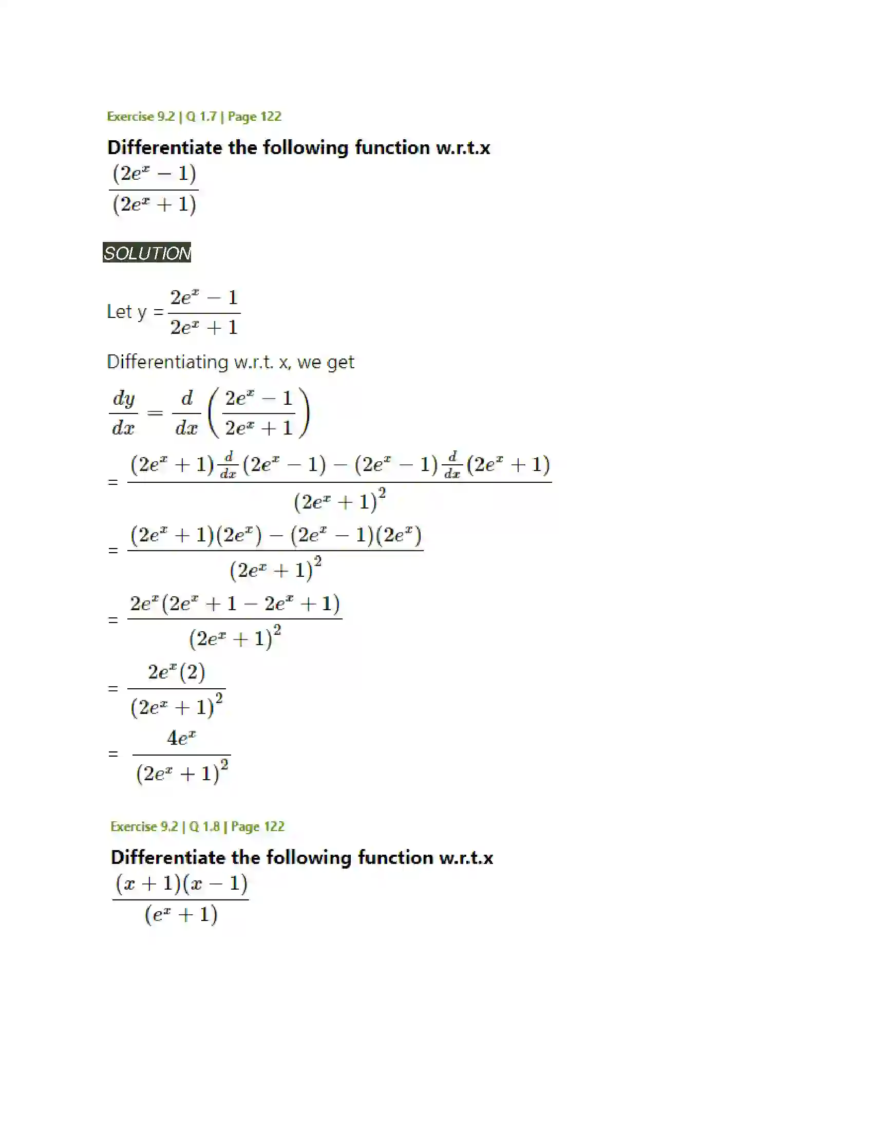 Maharashtra Board Class 11th Mathematics & Statistics - 1 Differentiation Solution 22