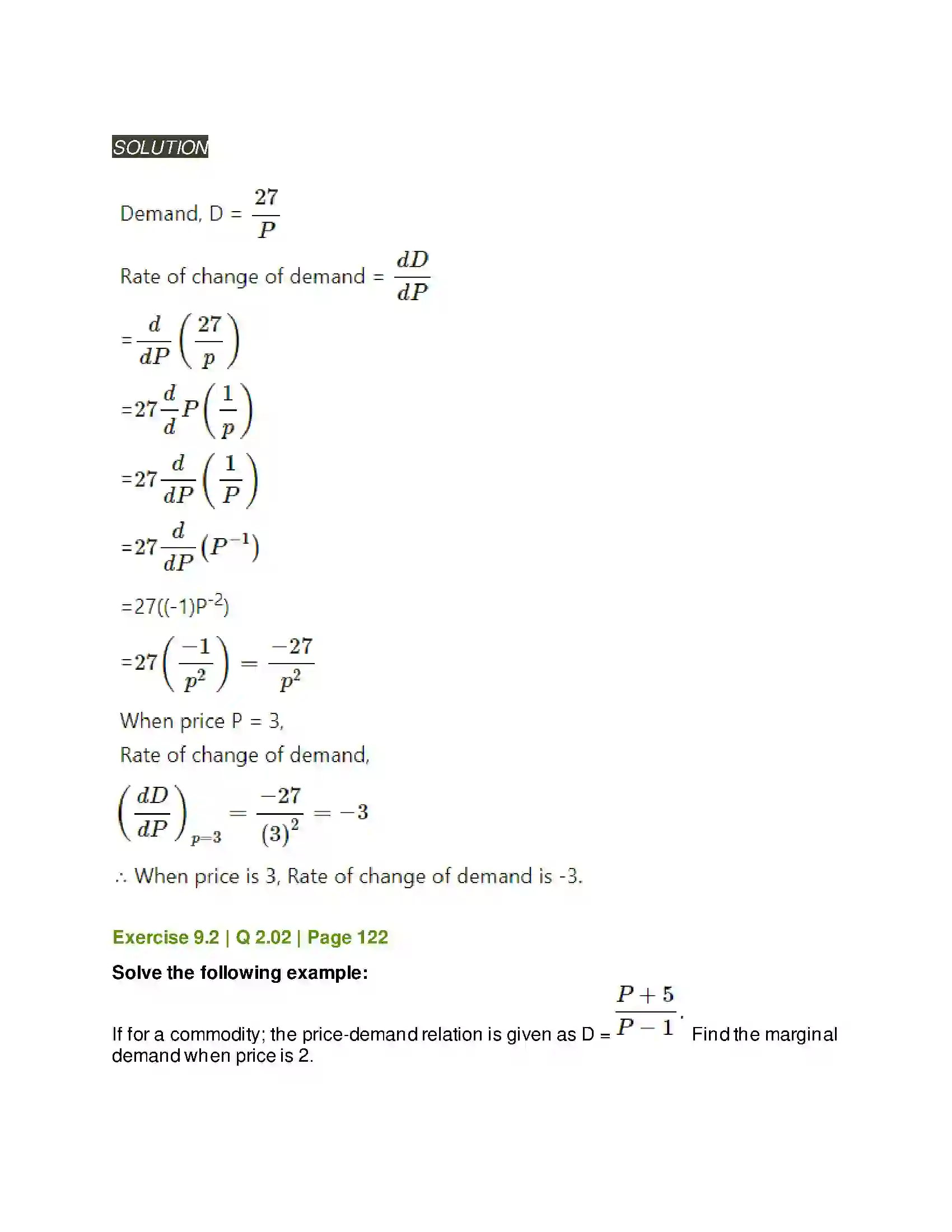 Maharashtra Board Class 11th Mathematics & Statistics - 1 Differentiation Solution 24