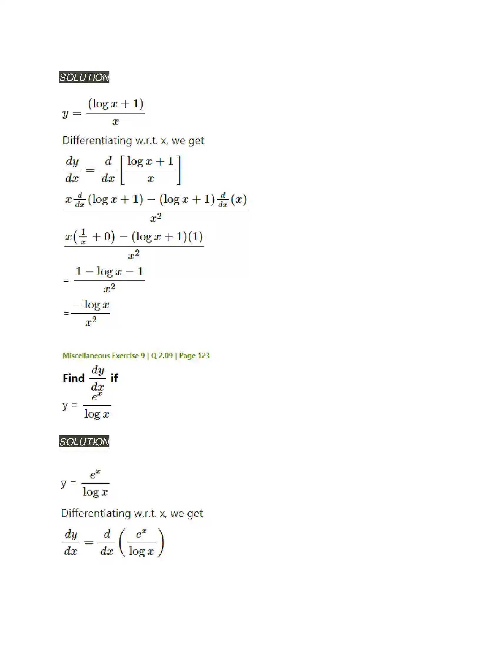 Maharashtra Board Class 11th Mathematics & Statistics - 1 Differentiation Solution 43