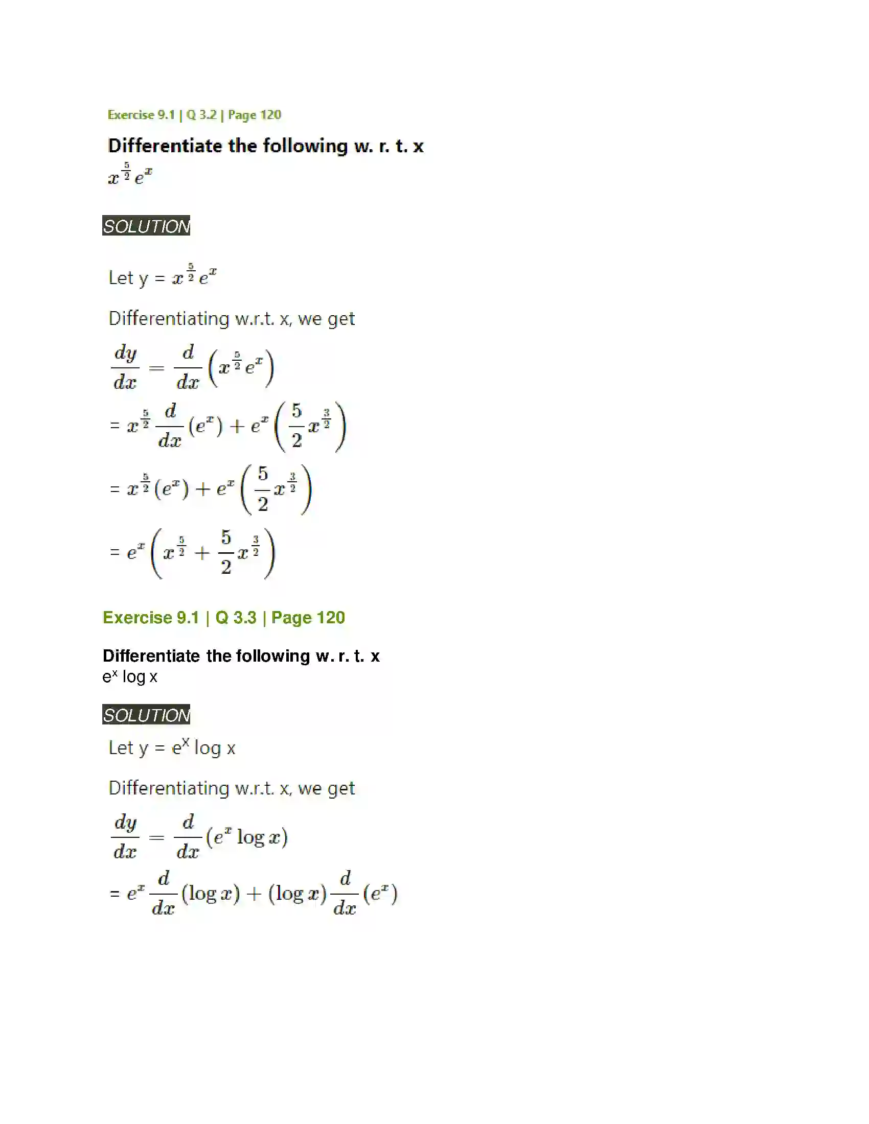 Maharashtra Board Class 11th Mathematics & Statistics - 1 Differentiation Solution 7