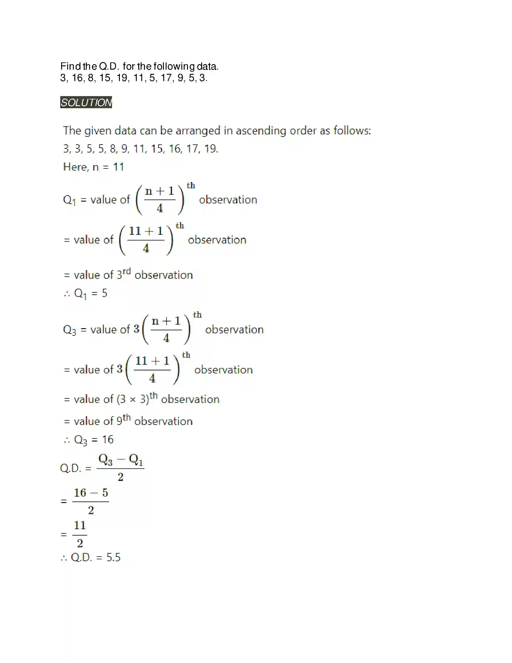 Maharashtra Board Class 11th Mathematics & Statistics - 2 Measures of Dispersion Solution 2