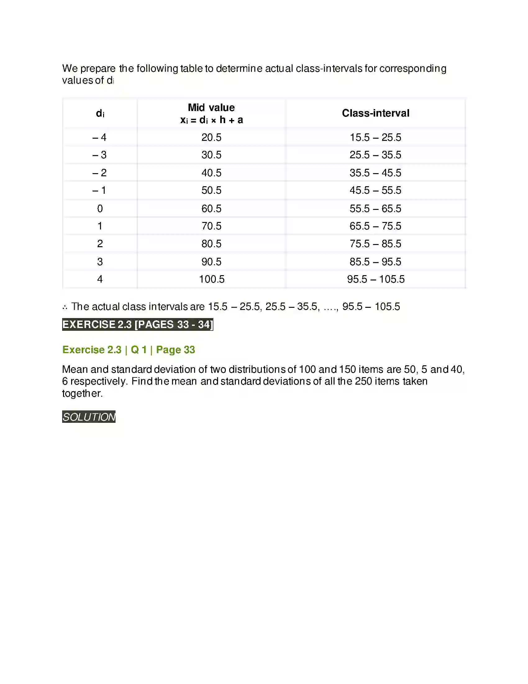 Maharashtra Board Class 11th Mathematics & Statistics - 2 Measures of Dispersion Solution 21