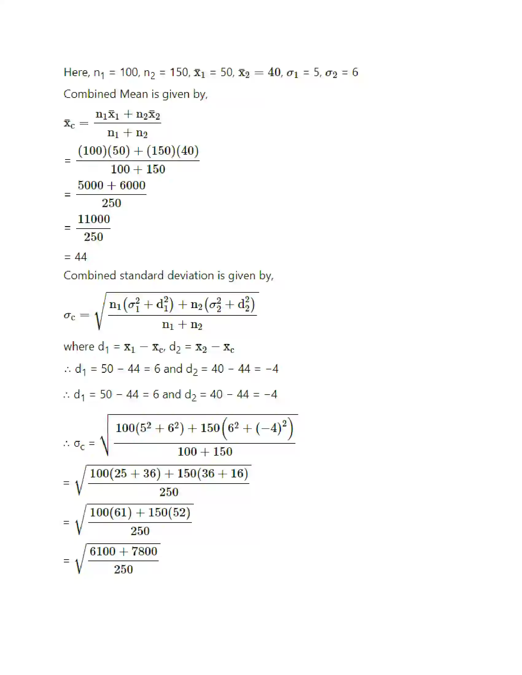 Maharashtra Board Class 11th Mathematics & Statistics - 2 Measures of Dispersion Solution 22