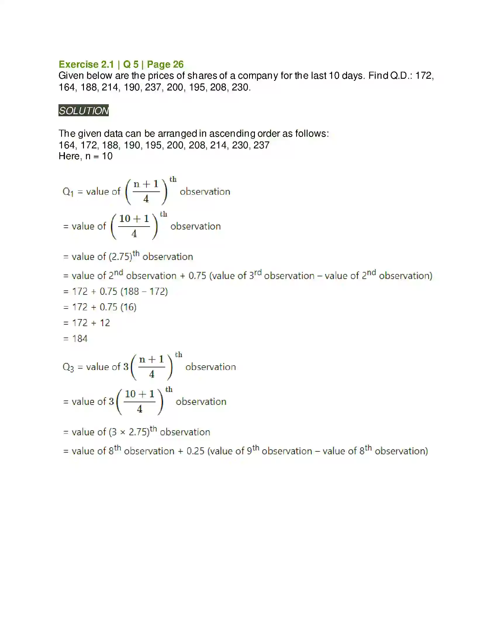 Maharashtra Board Class 11th Mathematics & Statistics - 2 Measures of Dispersion Solution 3