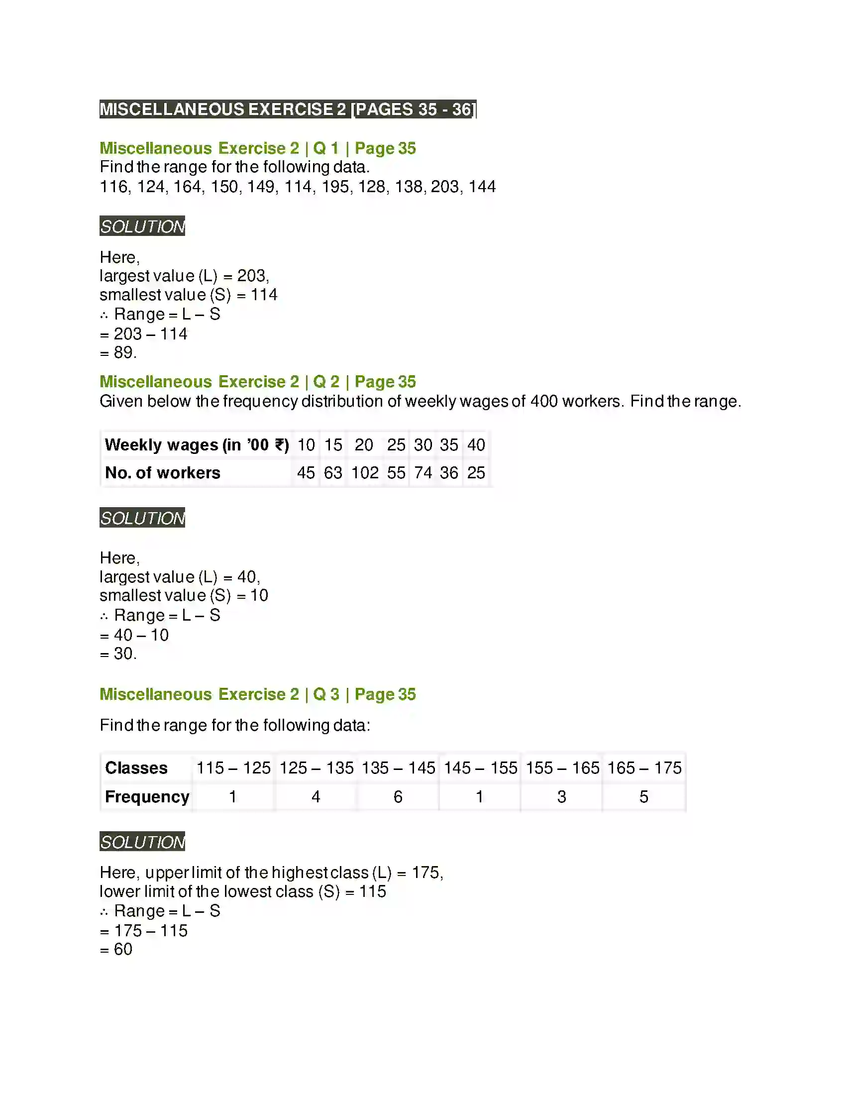 Maharashtra Board Class 11th Mathematics & Statistics - 2 Measures of Dispersion Solution 34